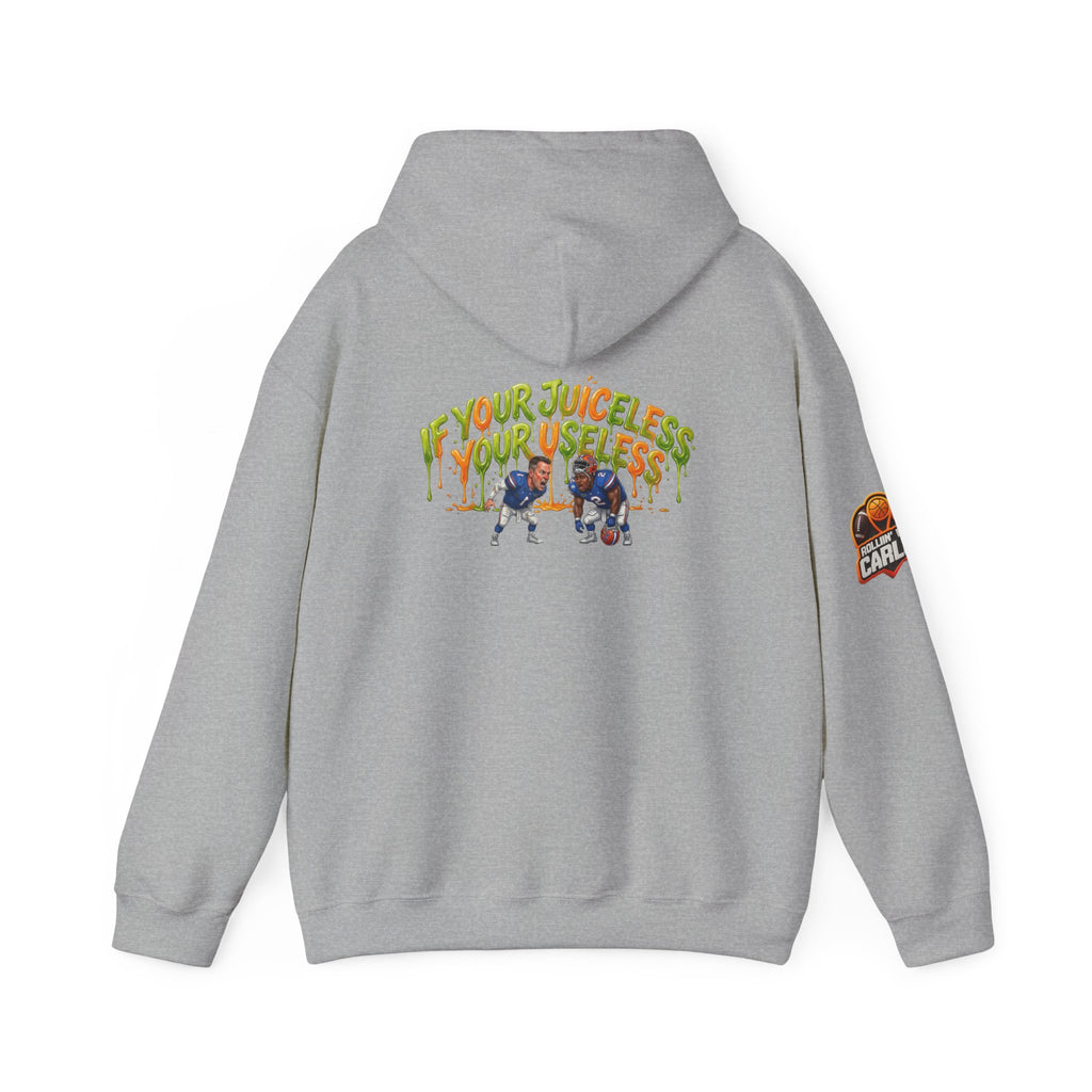 If Your Juiceless Your Useless Hoodie | Cartoon Characters, Retro Graphic