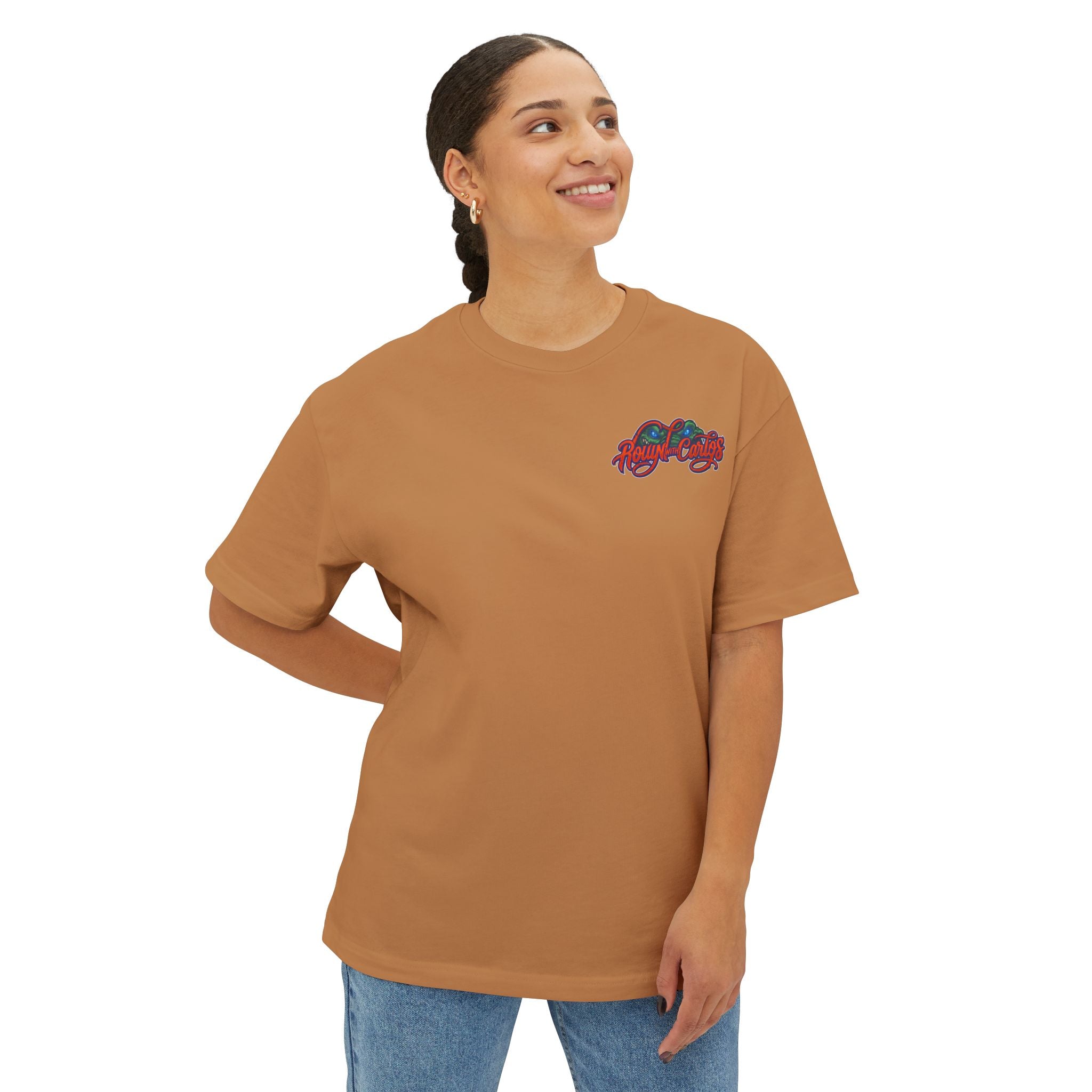 Champions Retro Basketball Tee — 'Champions' Back Graphic, Mini Front Logo