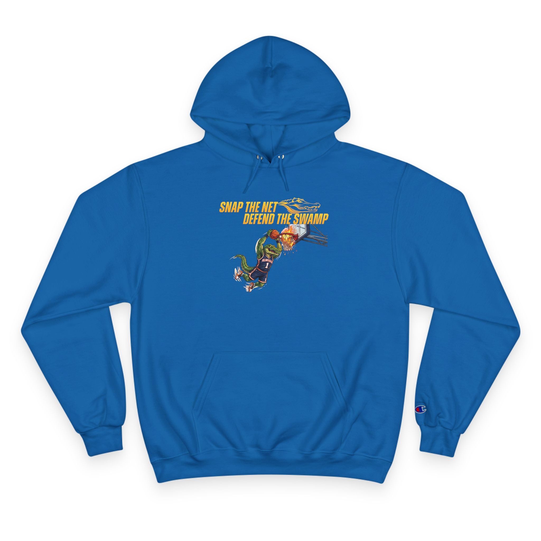 Basketball Hoodie — Snap the Net — 'Defend the Swamp' Basketball