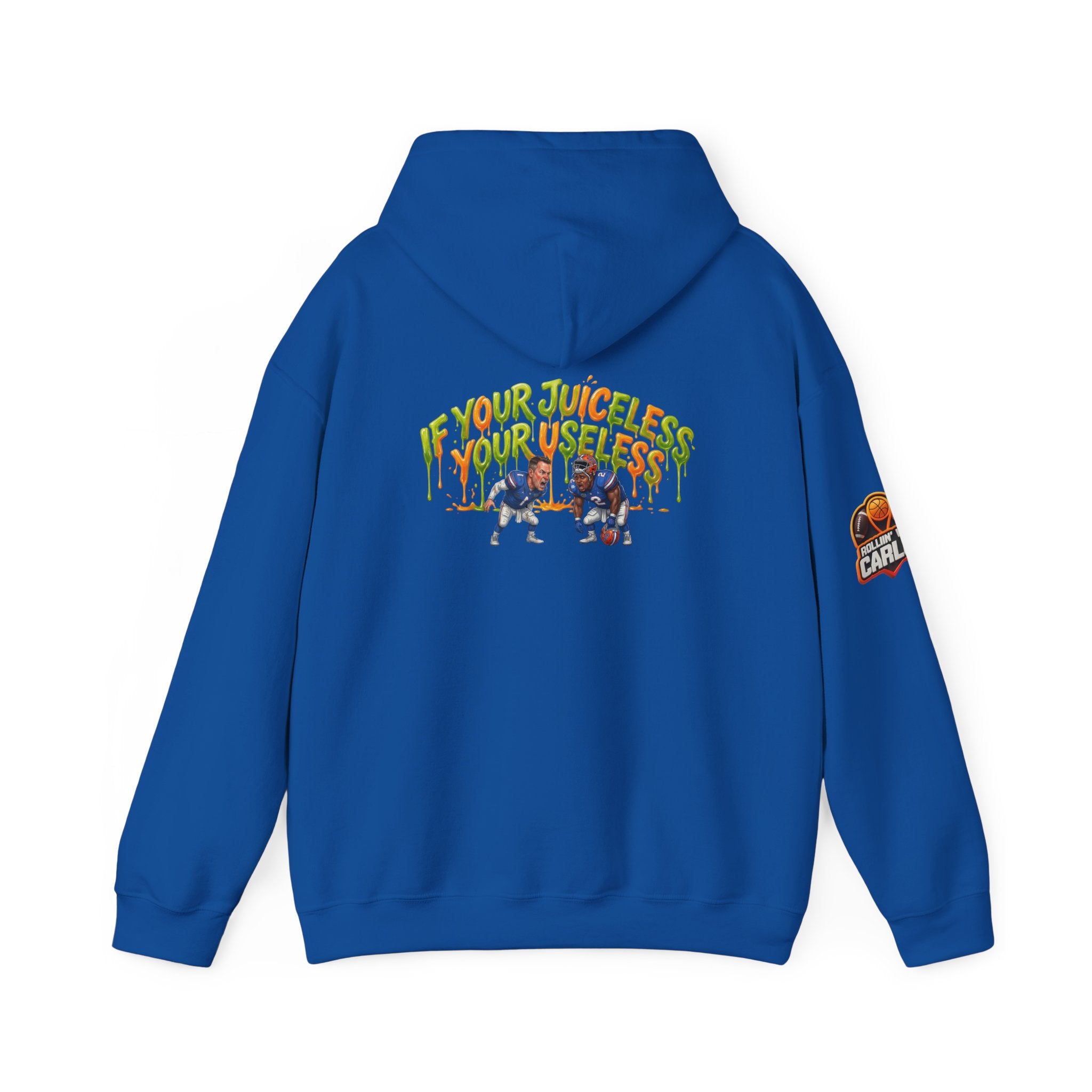 If Your Juiceless Your Useless Hoodie | Cartoon Characters, Retro Graphic