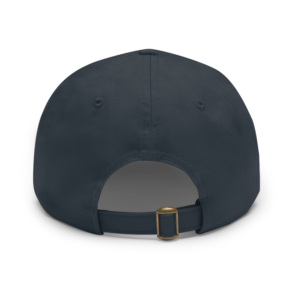 Swampcasts Leather Patch Dad Hat – Retro Sports Podcast Logo Cap