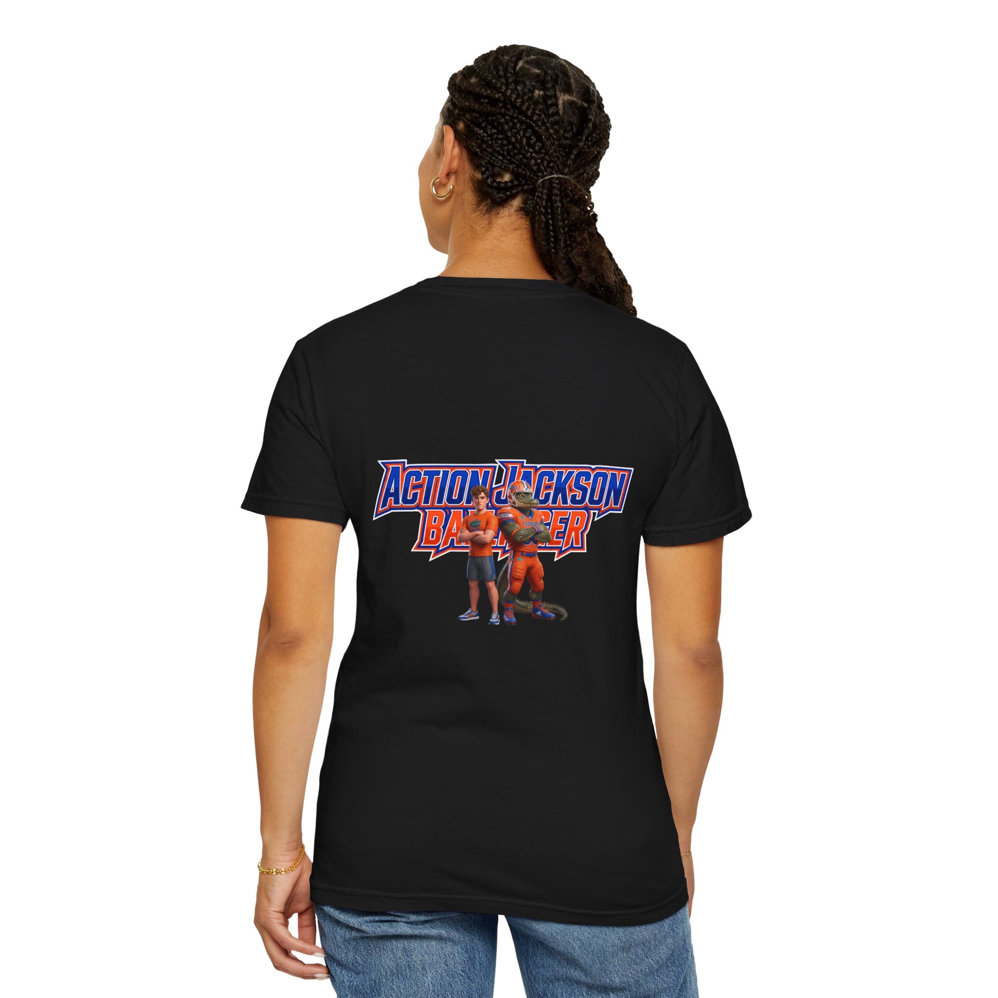 Action Jackson  T‑Shirt — Retro Team Graphic Tee