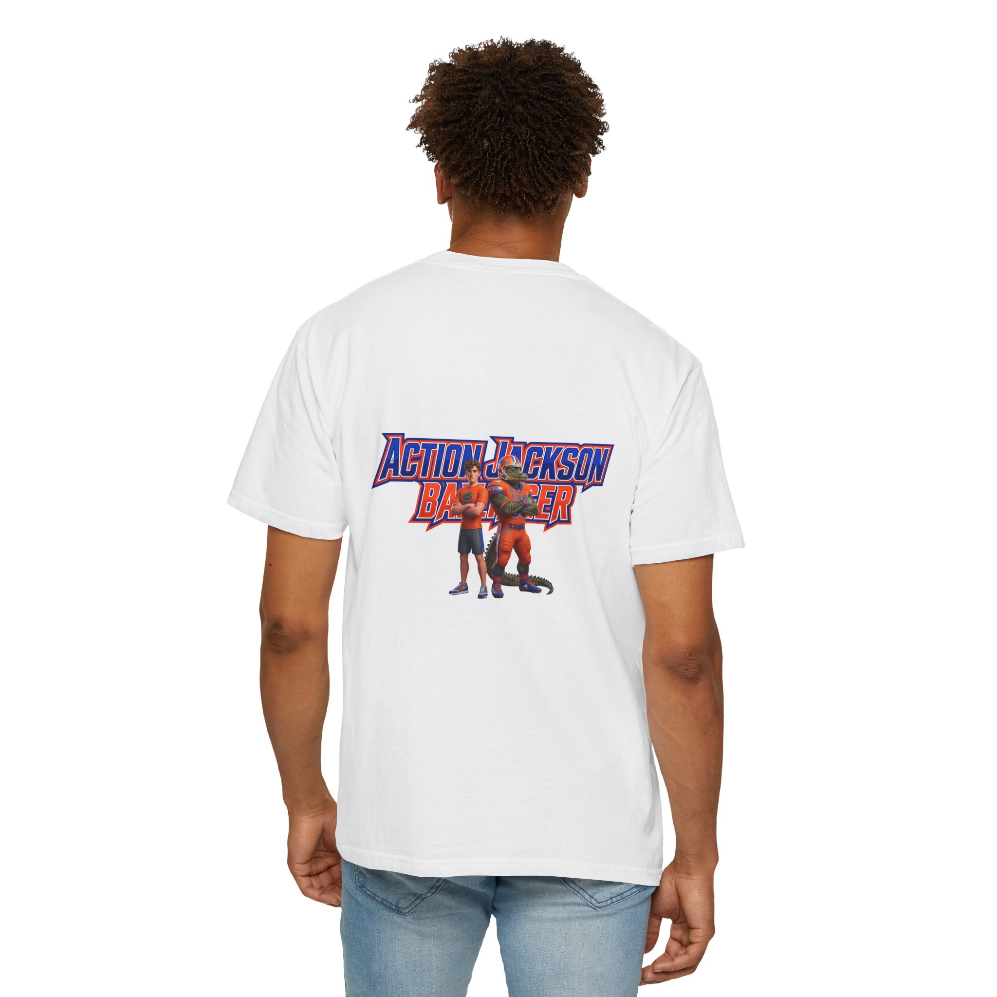 Action Jackson  T‑Shirt — Retro Team Graphic Tee