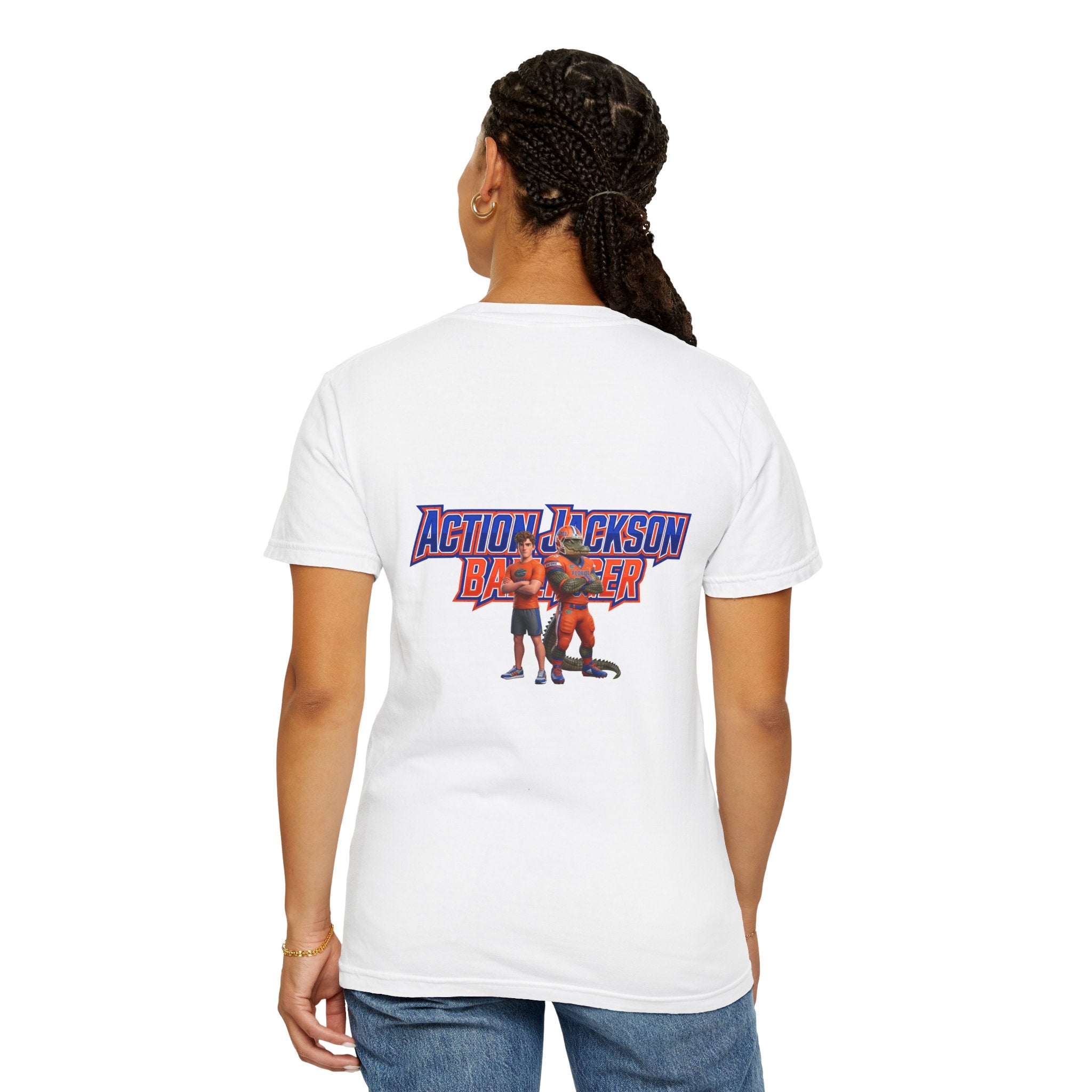 Action Jackson  T‑Shirt — Retro Team Graphic Tee