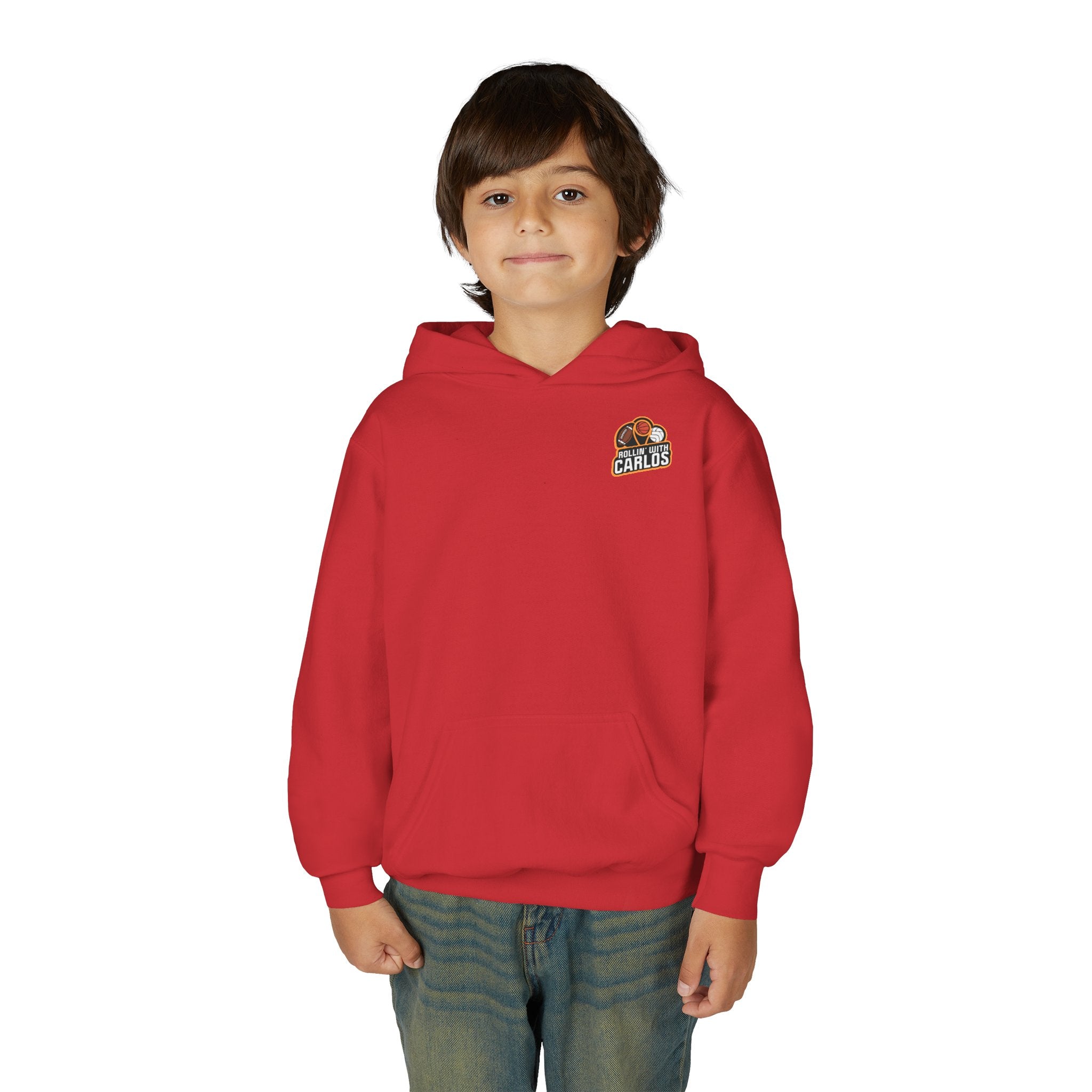 RollinwithCarlos Youth Heavy Blend Hooded Sweatshirt
