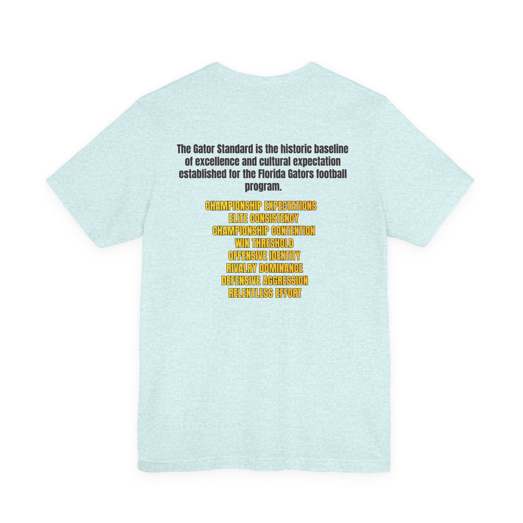 Gator Standard Unisex Shirt Black  and Yellow GS letters on back
