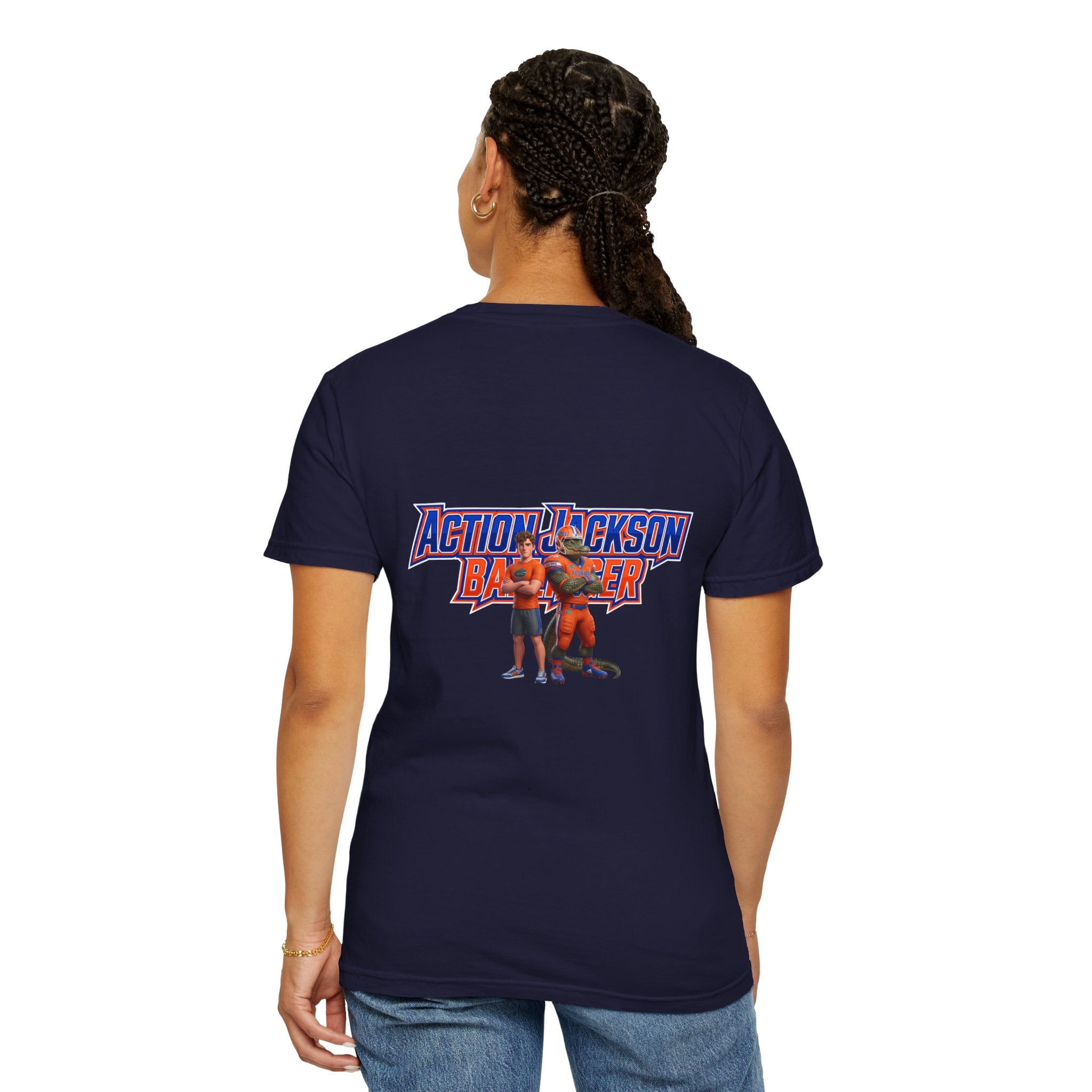 Action Jackson  T‑Shirt — Retro Team Graphic Tee