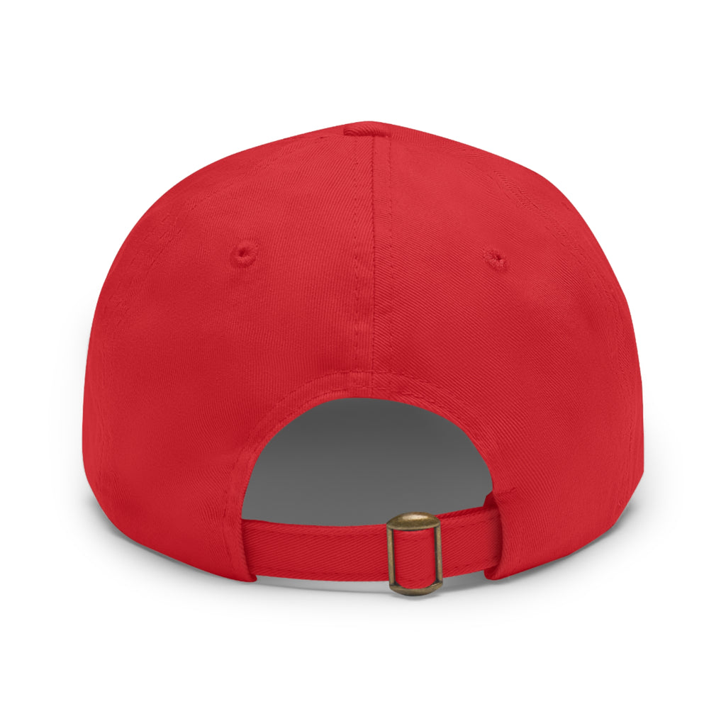 Swampcasts Leather Patch Dad Hat – Retro Sports Podcast Logo Cap