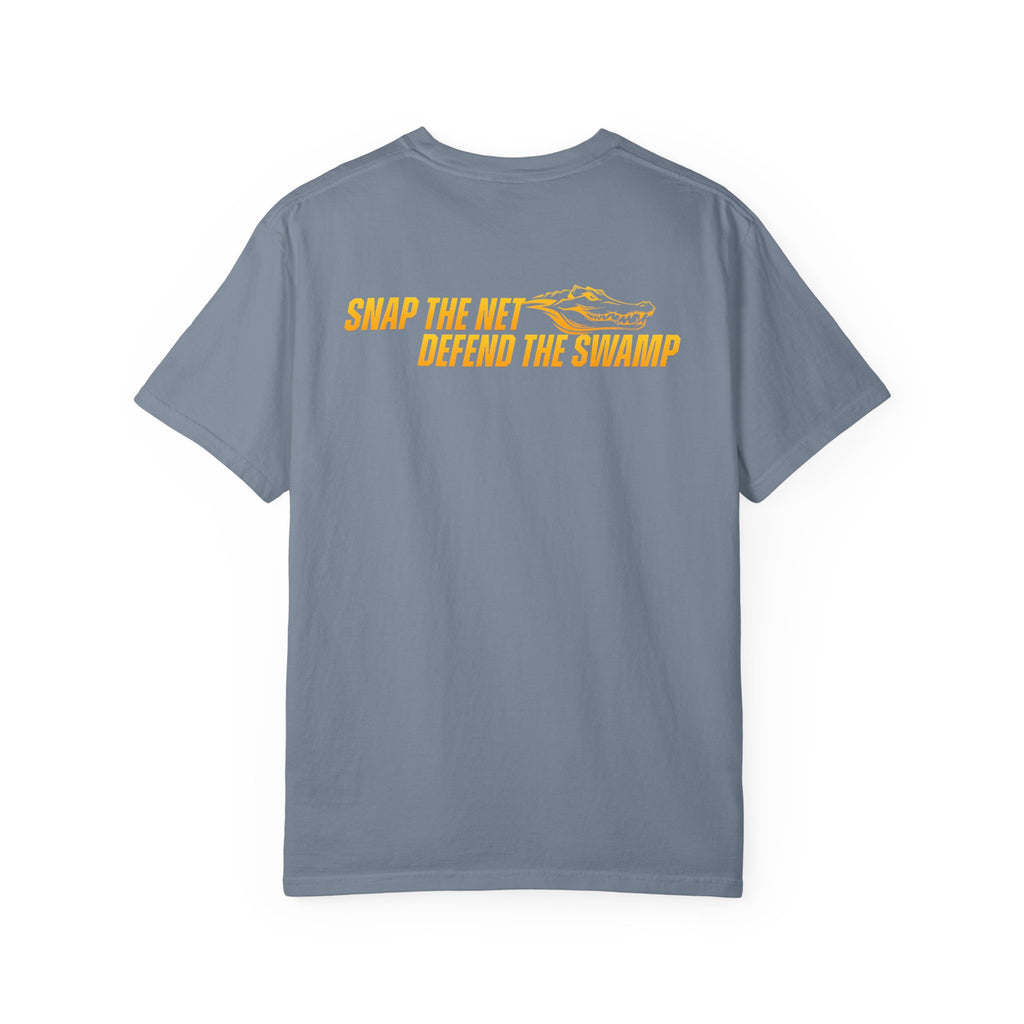 Snap the Net — 'Defend the Swamp' Basketball T-Shirt