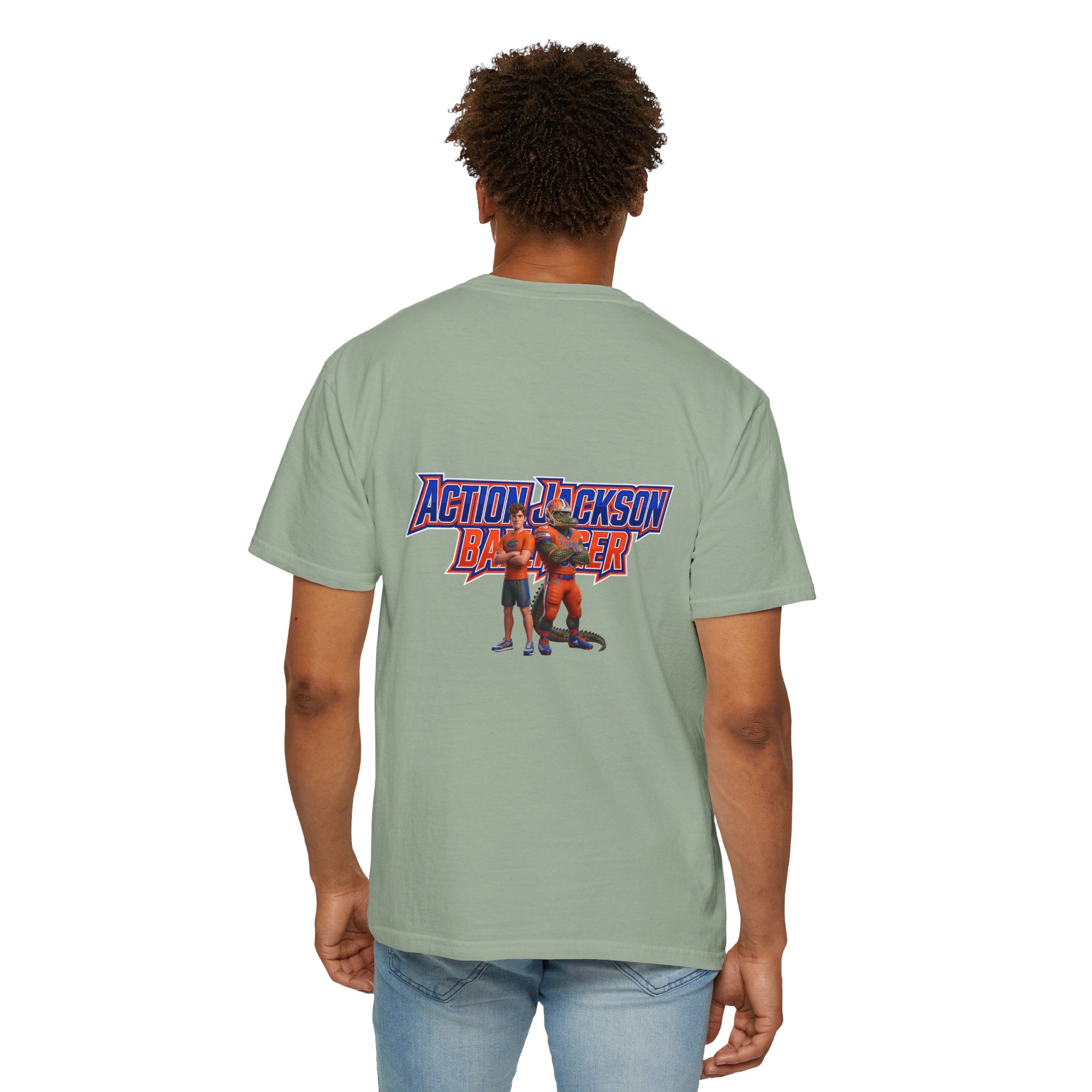 Action Jackson  T‑Shirt — Retro Team Graphic Tee