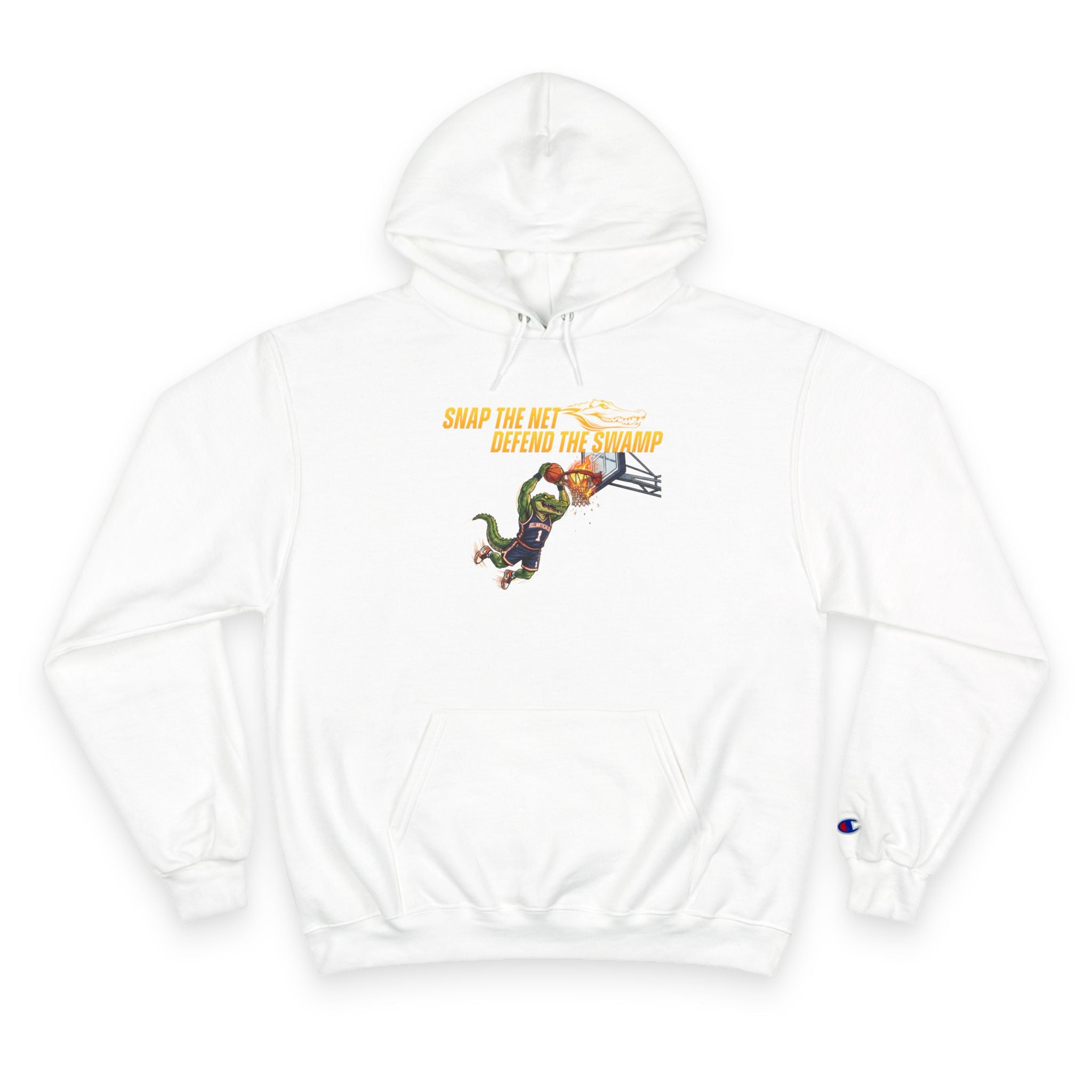 Basketball Hoodie — Snap the Net — 'Defend the Swamp' Basketball