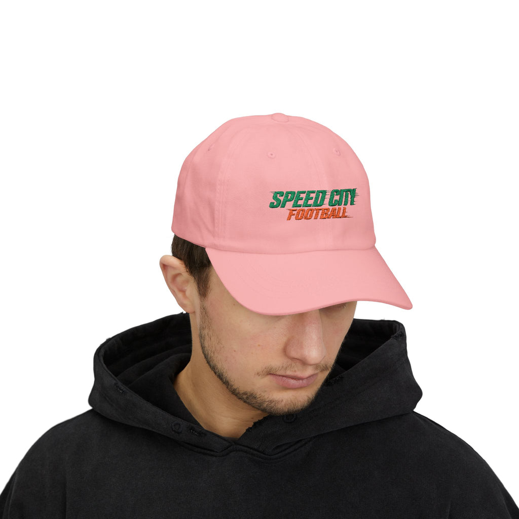 phins Speed City Football Classic Dad Cap — Embroidered Team Baseball Hat