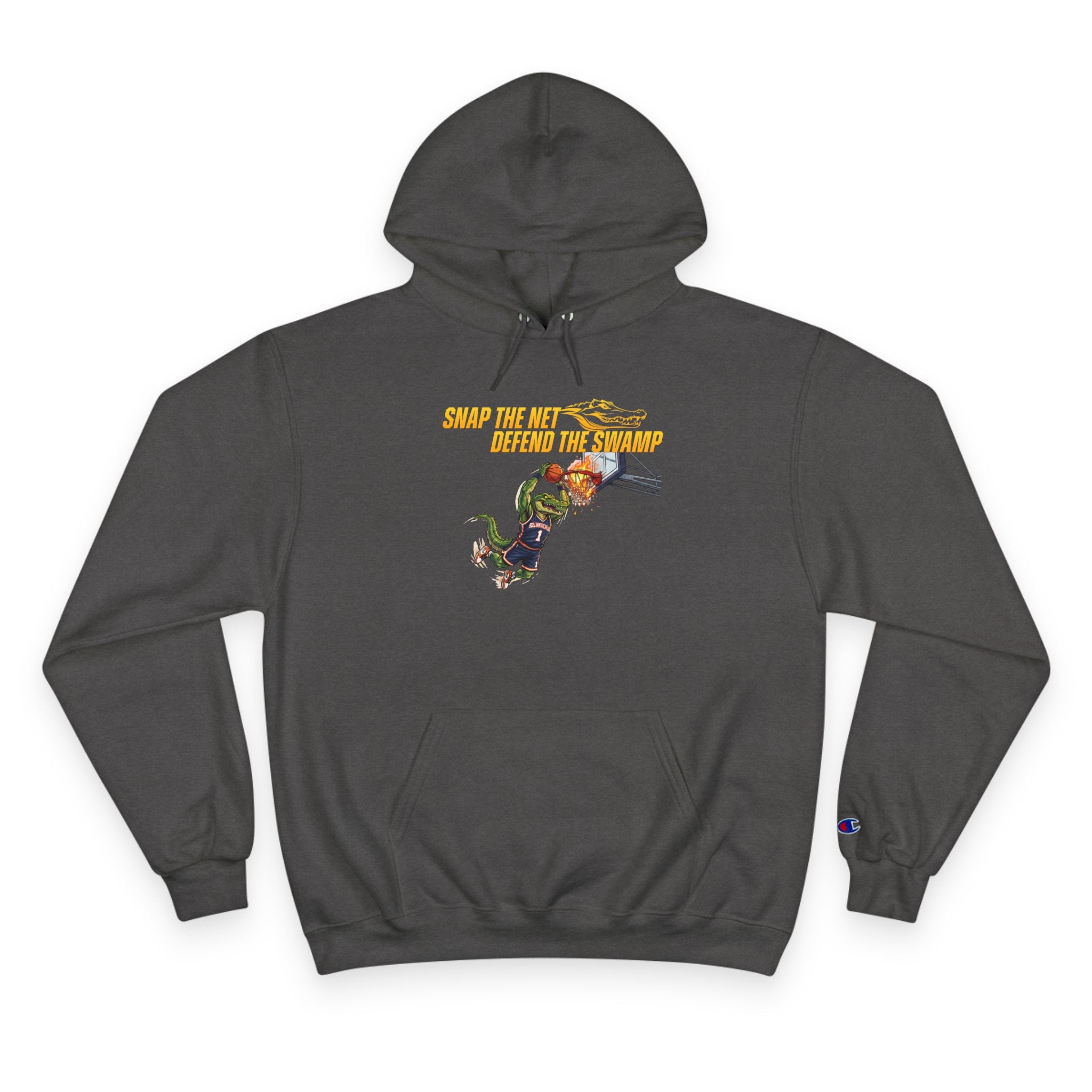 Basketball Hoodie — Snap the Net — 'Defend the Swamp' Basketball