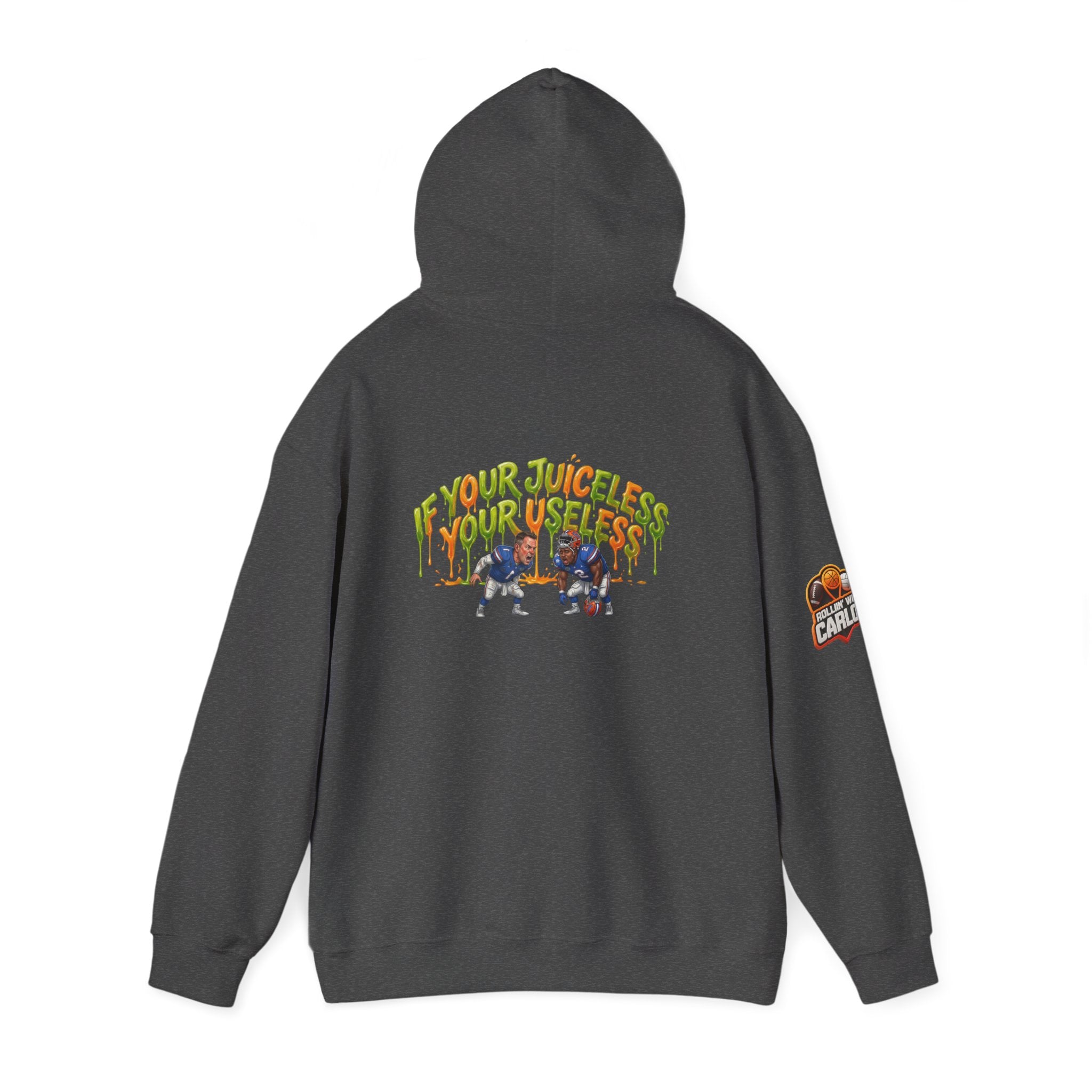 If Your Juiceless Your Useless Hoodie | Cartoon Characters, Retro Graphic