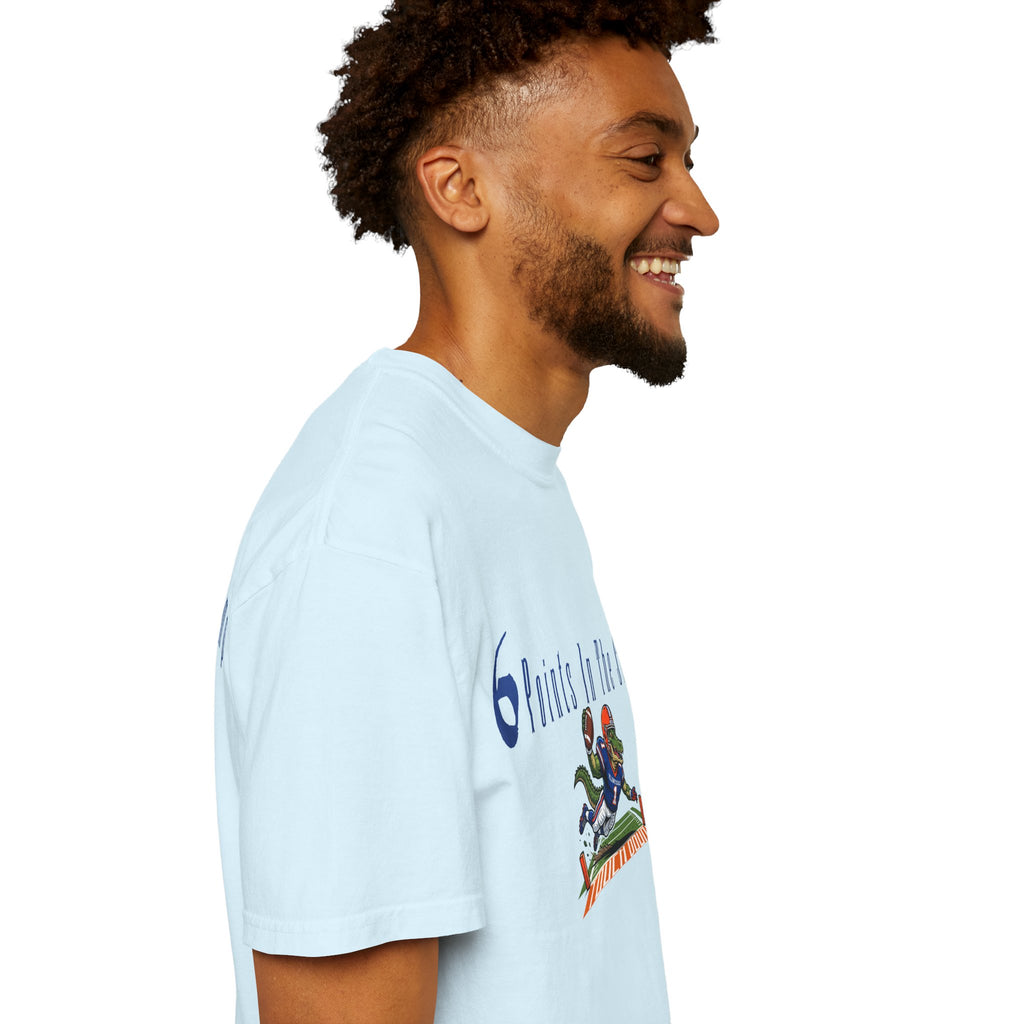 T-Shirt — "6 Points in the Swamp" Football Gator Graphic