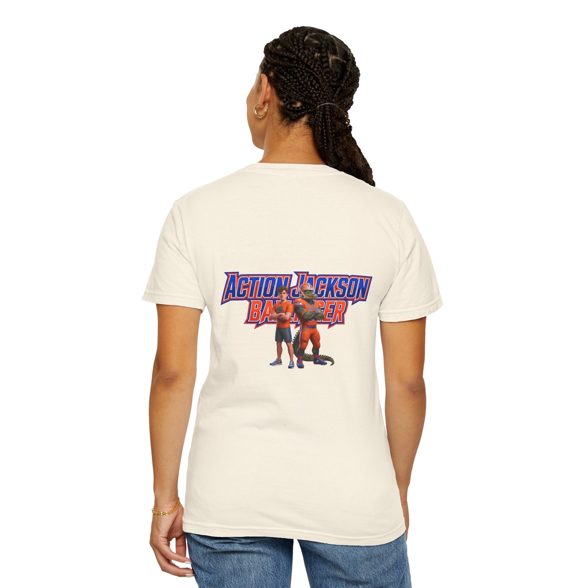 Action Jackson  T‑Shirt — Retro Team Graphic Tee