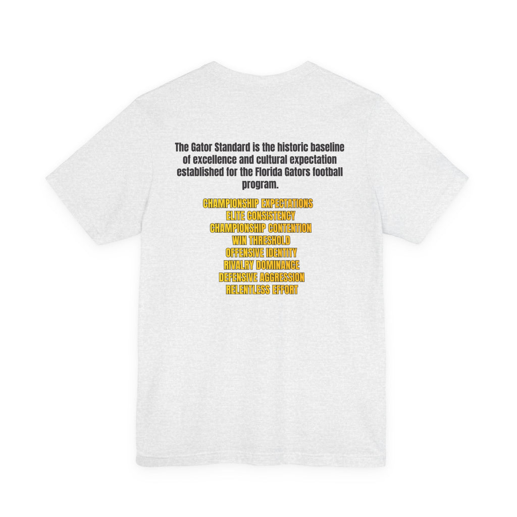 Gator Standard Unisex Shirt Black  and Yellow GS letters on back