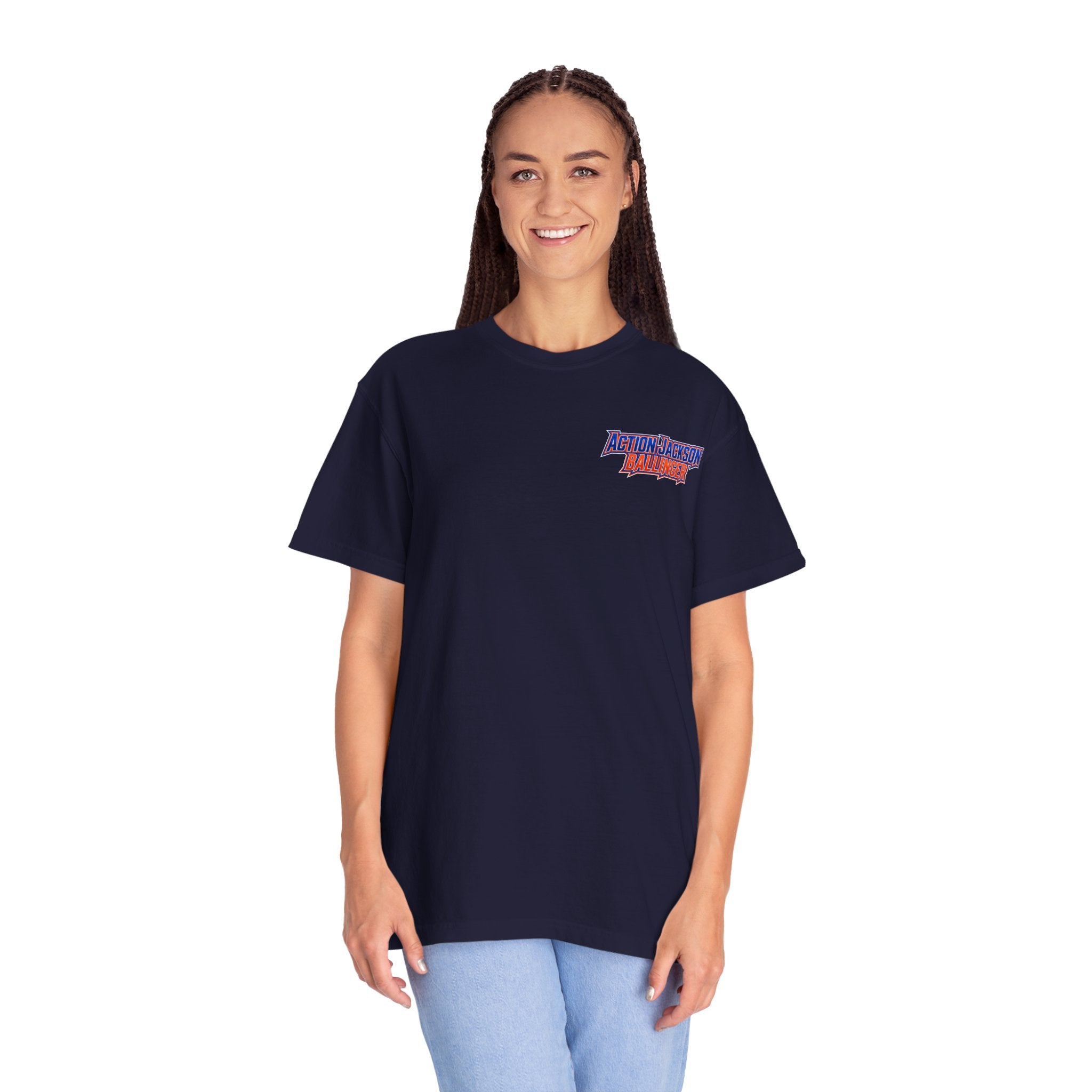 Action Jackson  T‑Shirt — Retro Team Graphic Tee