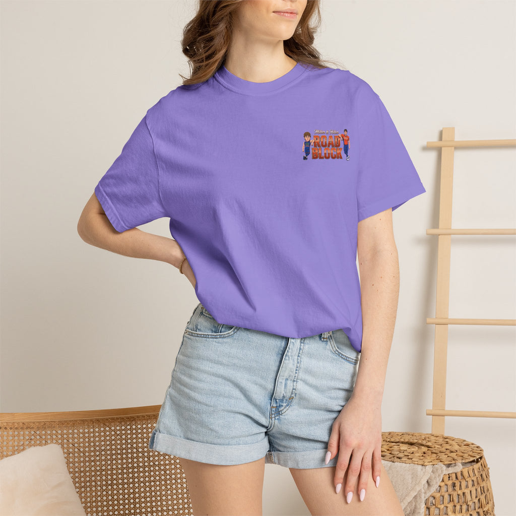 T-Shirt — "Road Block" Soccer Players Graphic Tee