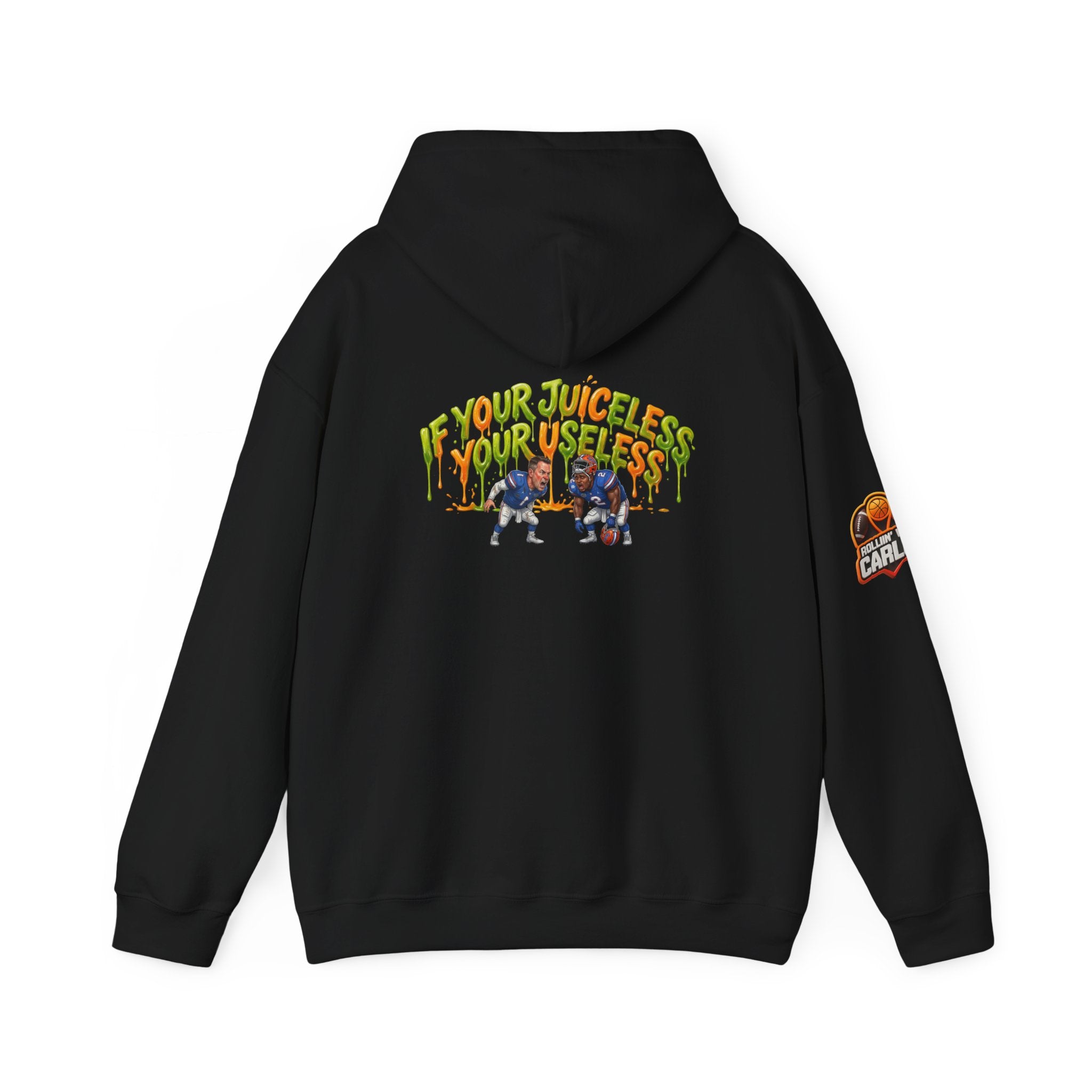 If Your Juiceless Your Useless Hoodie | Cartoon Characters, Retro Graphic