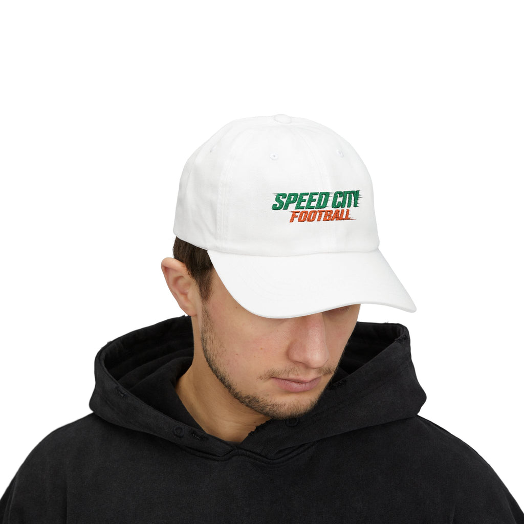 phins Speed City Football Classic Dad Cap — Embroidered Team Baseball Hat
