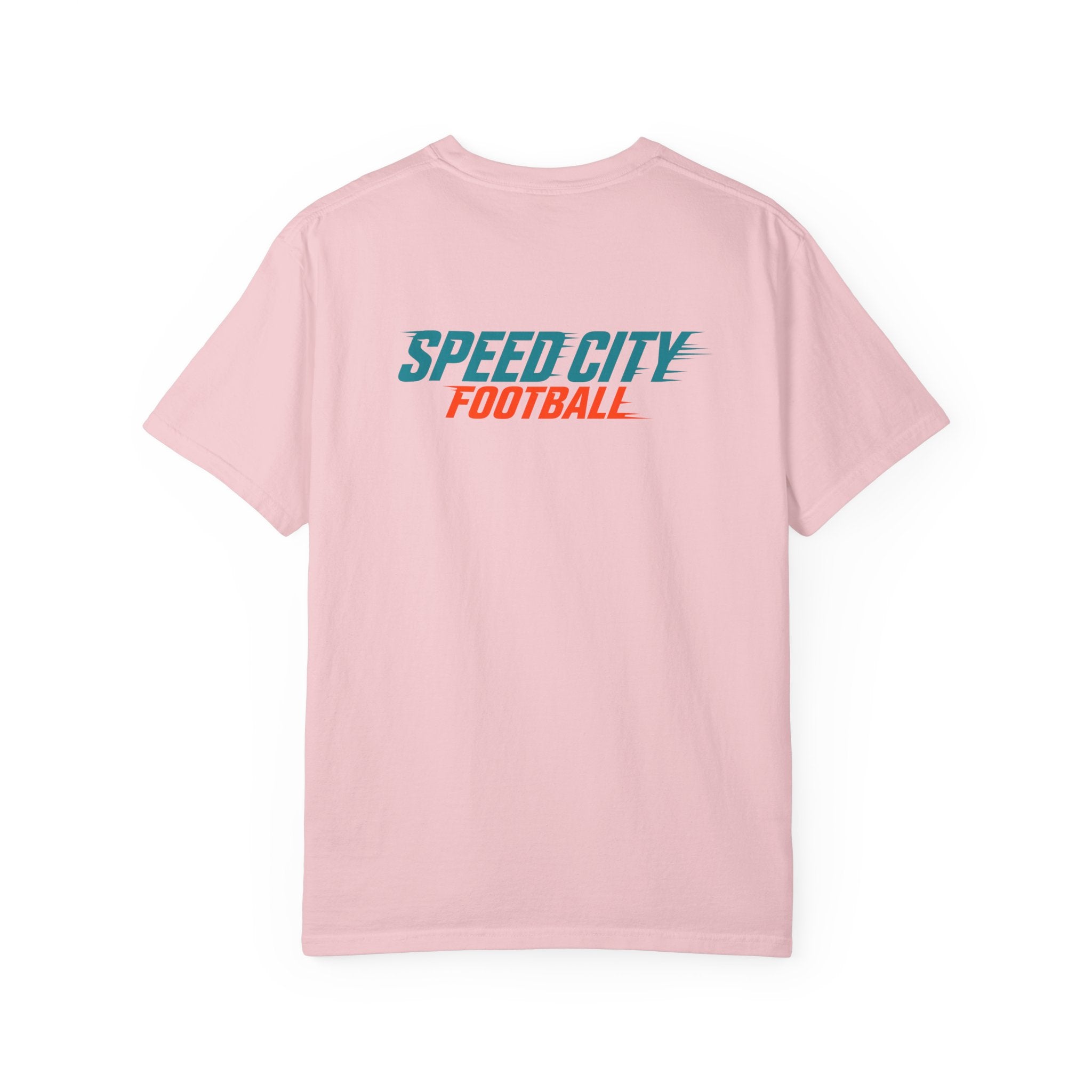 phins Speed City Football T-Shirt — Retro Mascot Football Tee