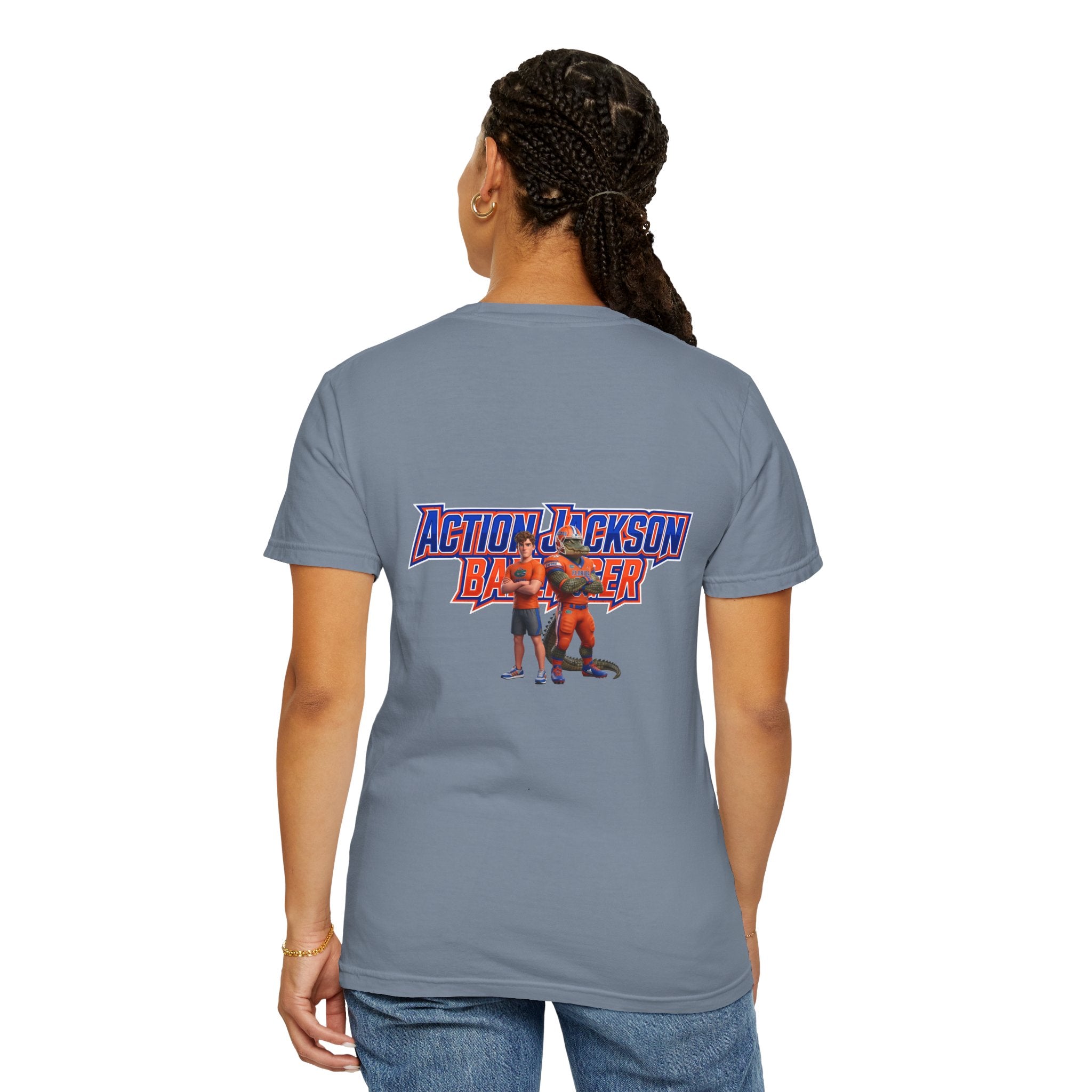 Action Jackson  T‑Shirt — Retro Team Graphic Tee