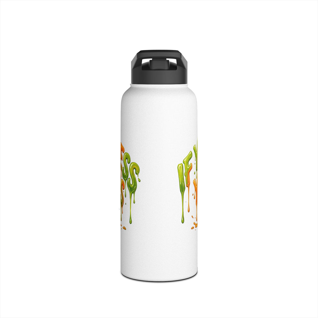Stainless Steel Water Bottle — "Pour Juice On Yourself" Football Cartoon Insulated Bottle