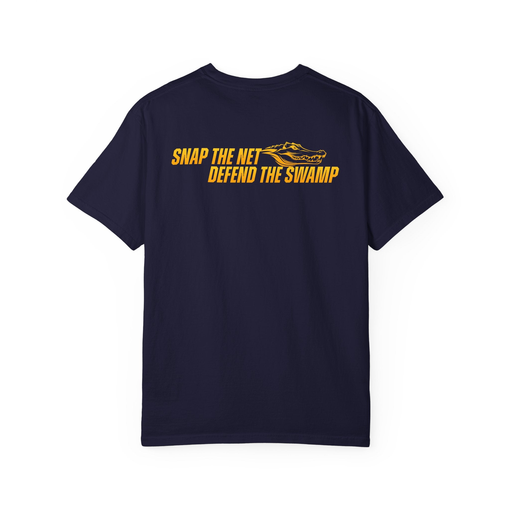 Snap the Net — 'Defend the Swamp' Basketball T-Shirt