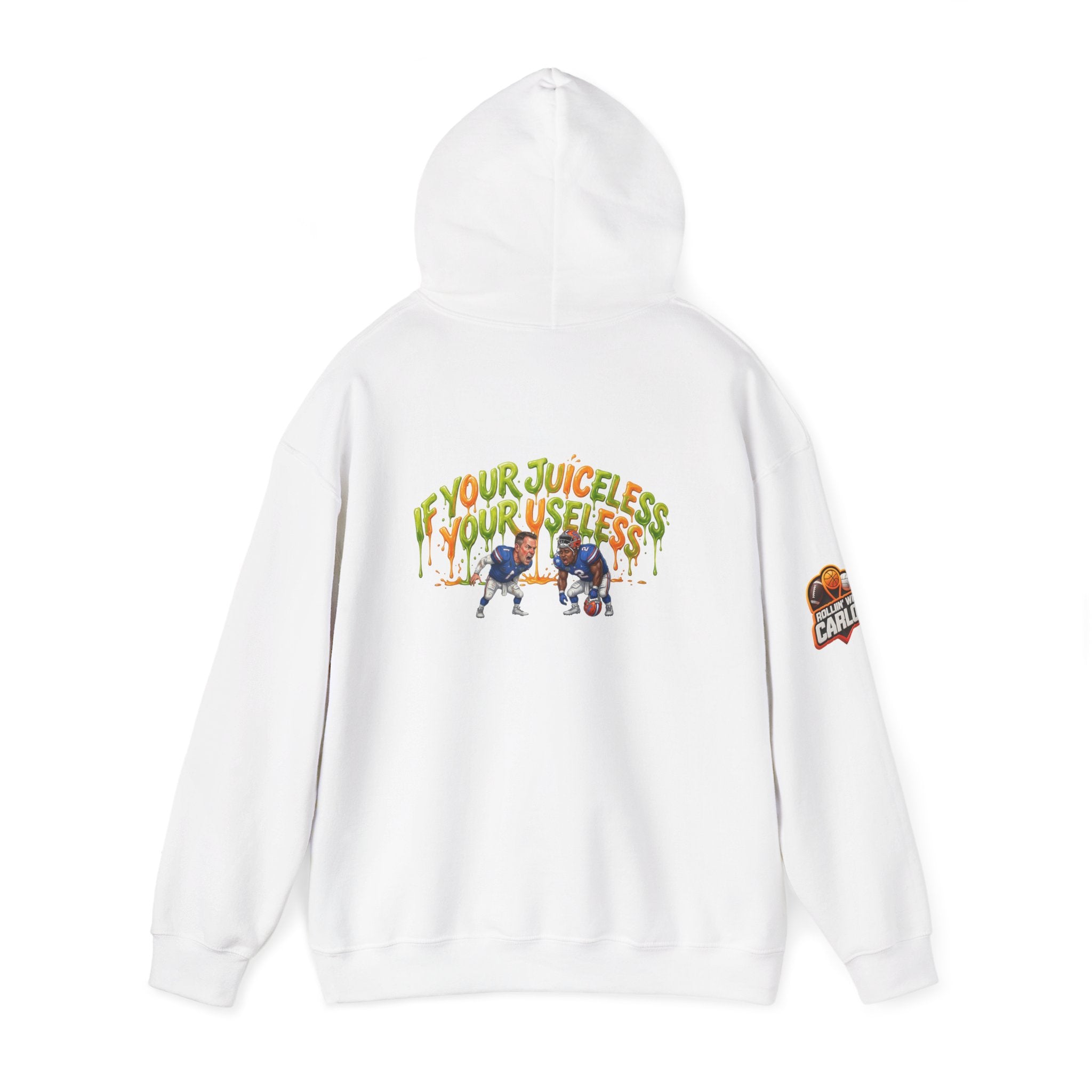 If Your Juiceless Your Useless Hoodie | Cartoon Characters, Retro Graphic