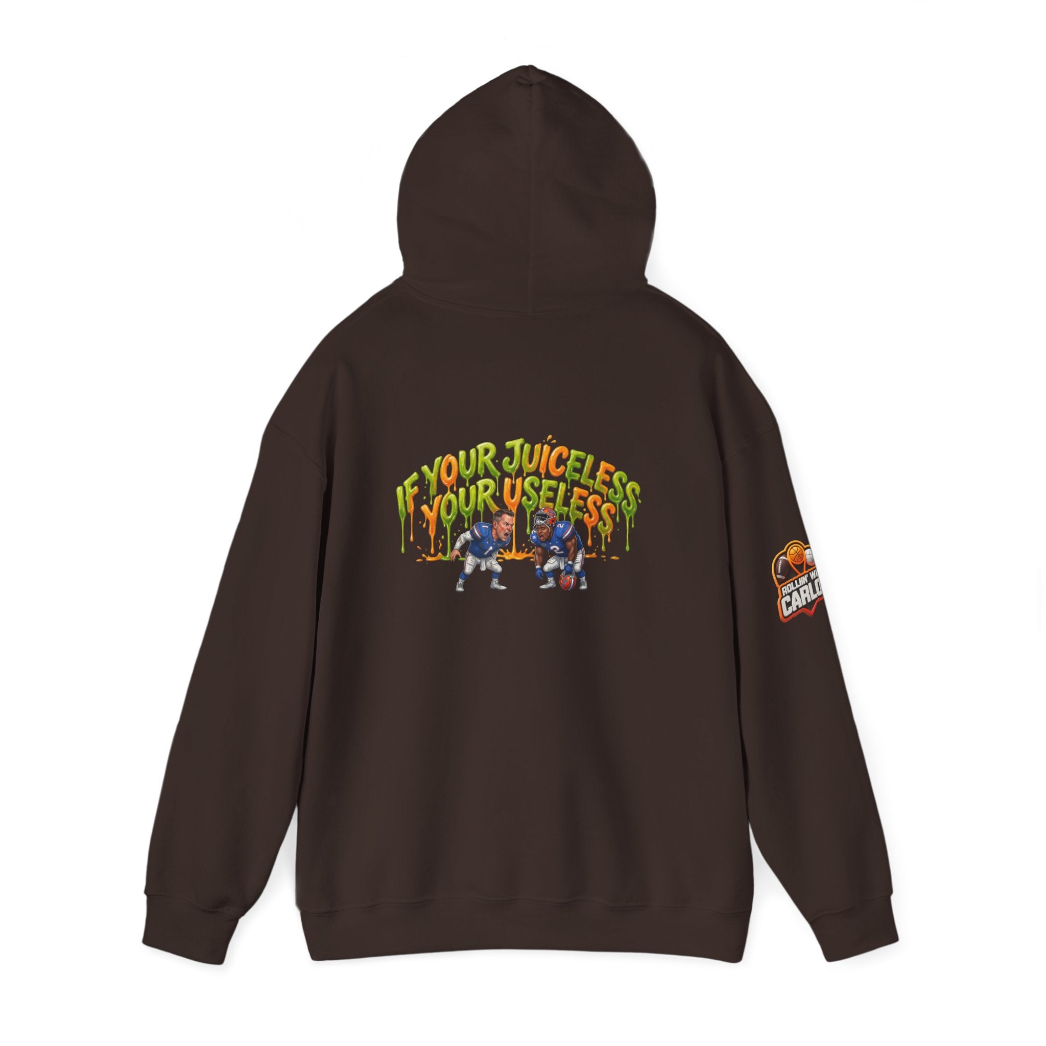 If Your Juiceless Your Useless Hoodie | Cartoon Characters, Retro Graphic