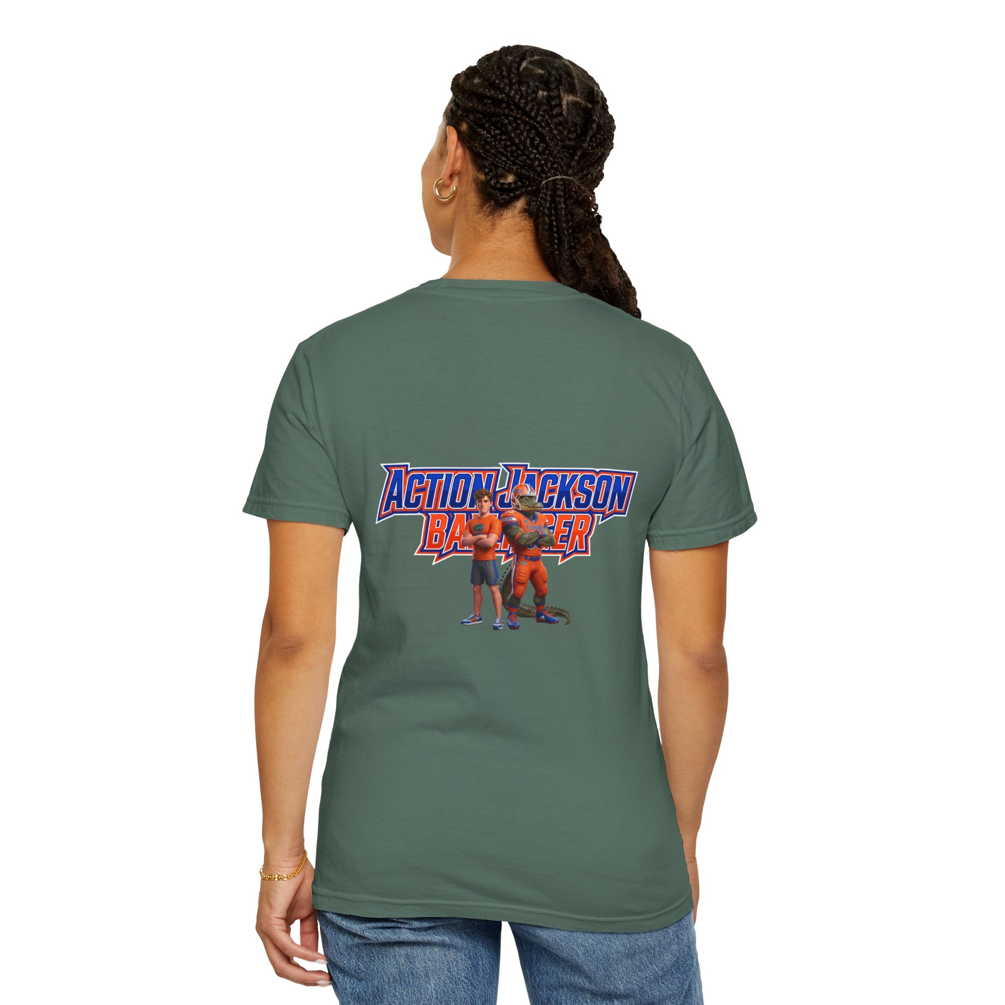 Action Jackson  T‑Shirt — Retro Team Graphic Tee