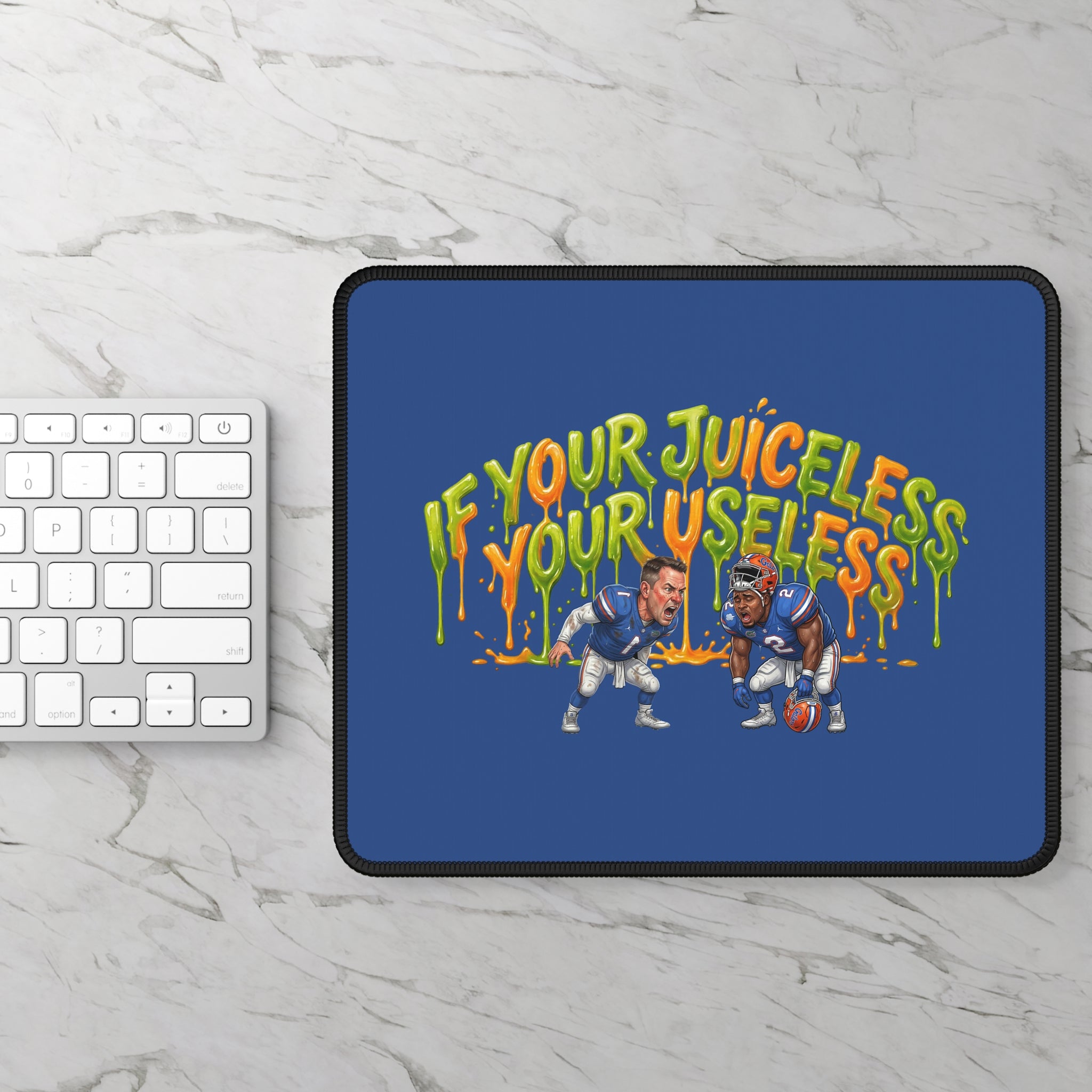 Rollin' With Carlos Sports Gaming Mouse Pad — Personalized Athletic Logo Pad