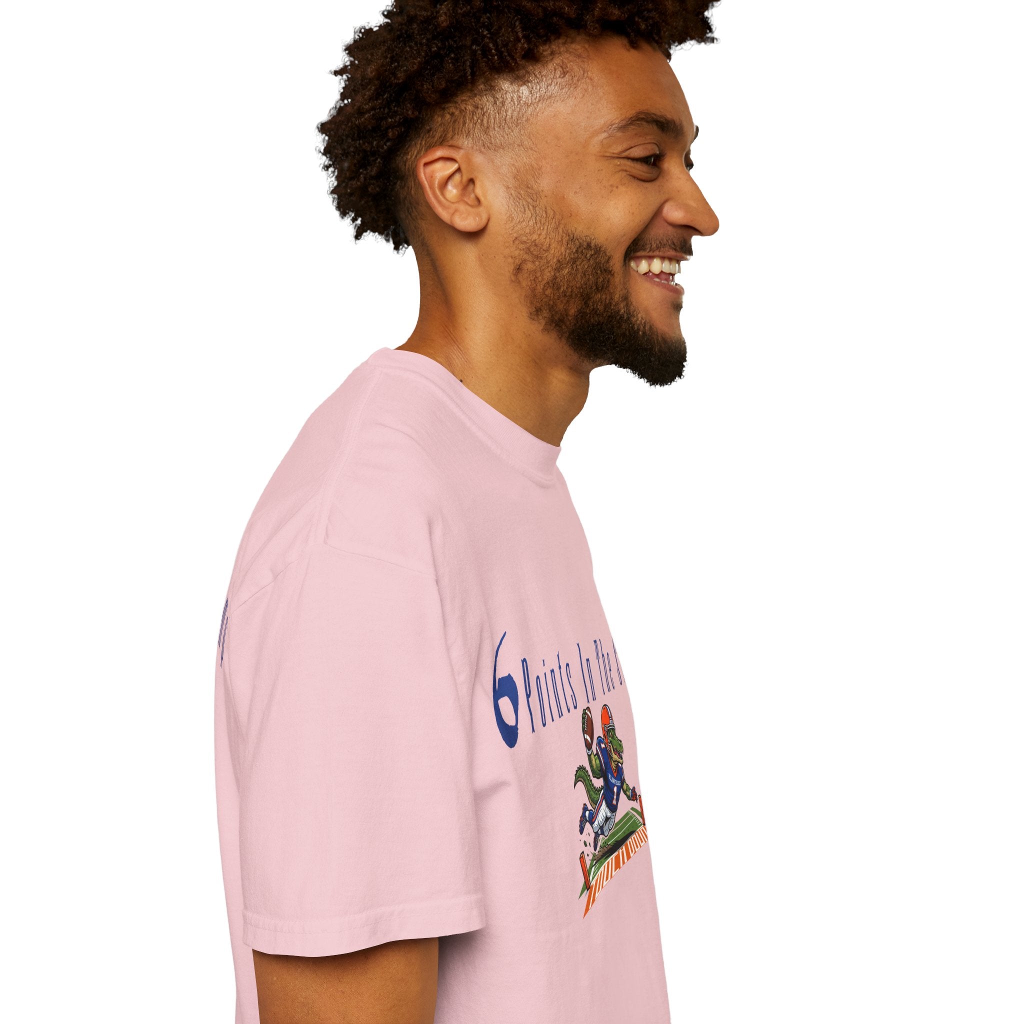 T-Shirt — "6 Points in the Swamp" Football Gator Graphic