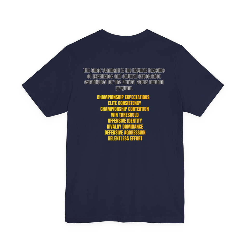 Gator Standard Unisex Shirt Black  and Yellow GS letters on back