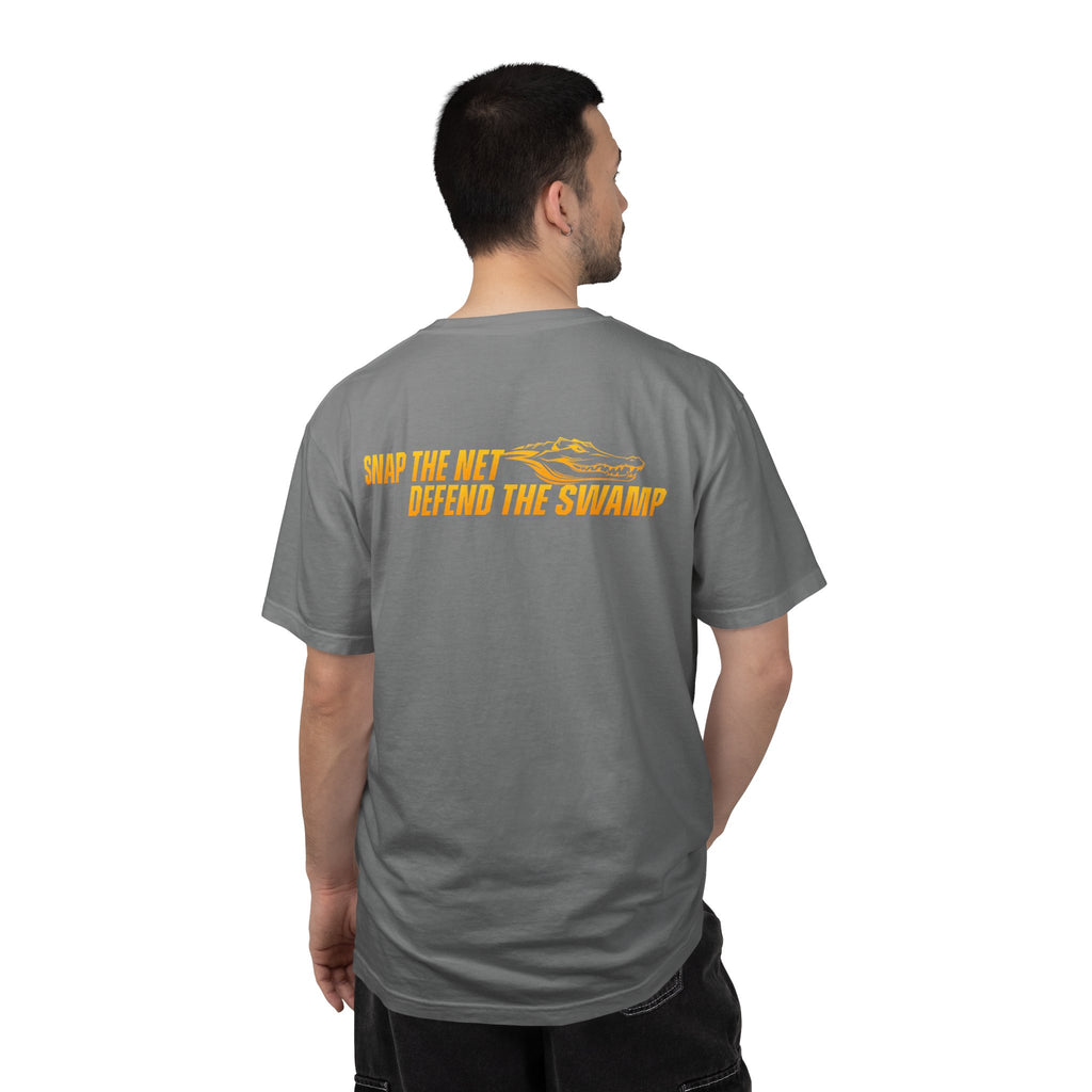 Snap the Net — 'Defend the Swamp' Basketball T-Shirt