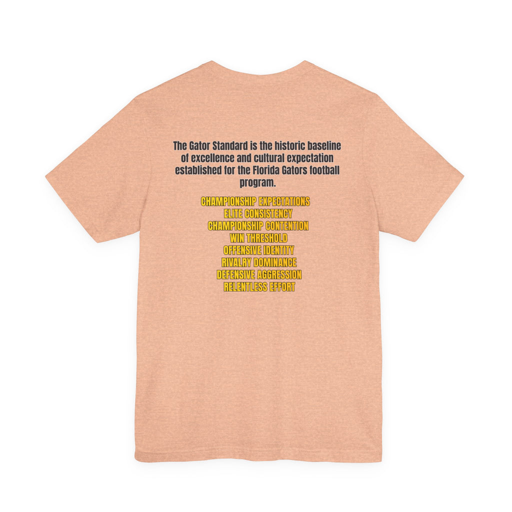 Gator Standard Unisex Shirt Black  and Yellow GS letters on back