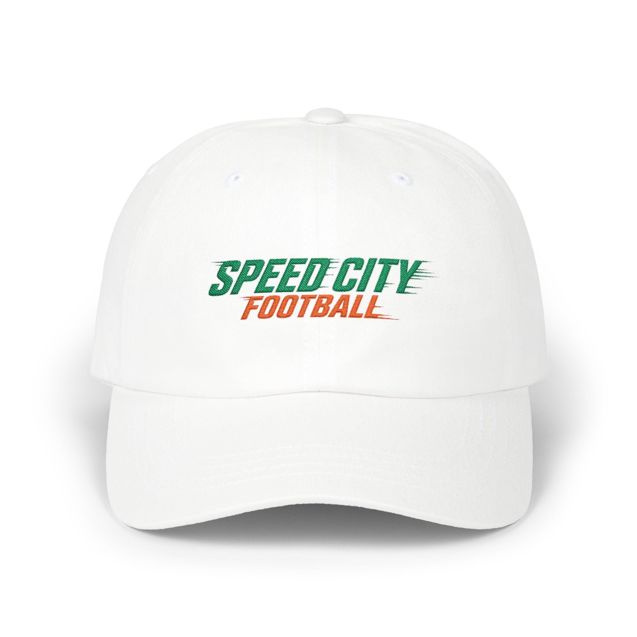 phins Speed City Football Classic Dad Cap — Embroidered Team Baseball Hat