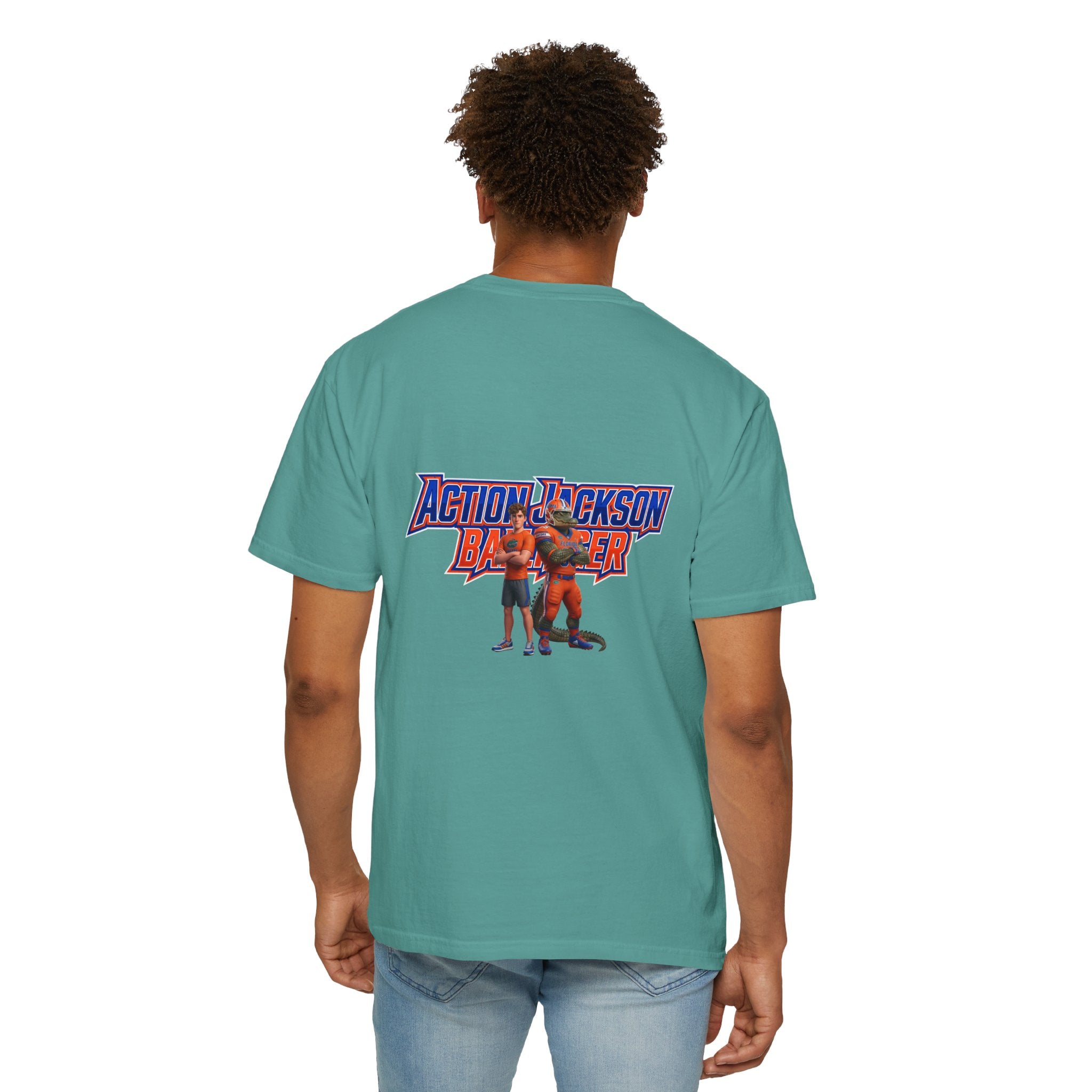 Action Jackson  T‑Shirt — Retro Team Graphic Tee
