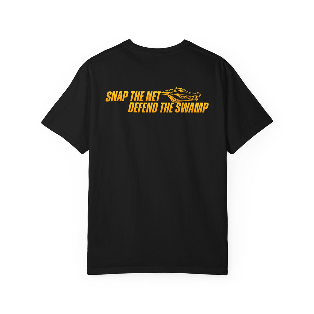 Snap the Net — 'Defend the Swamp' Basketball T-Shirt