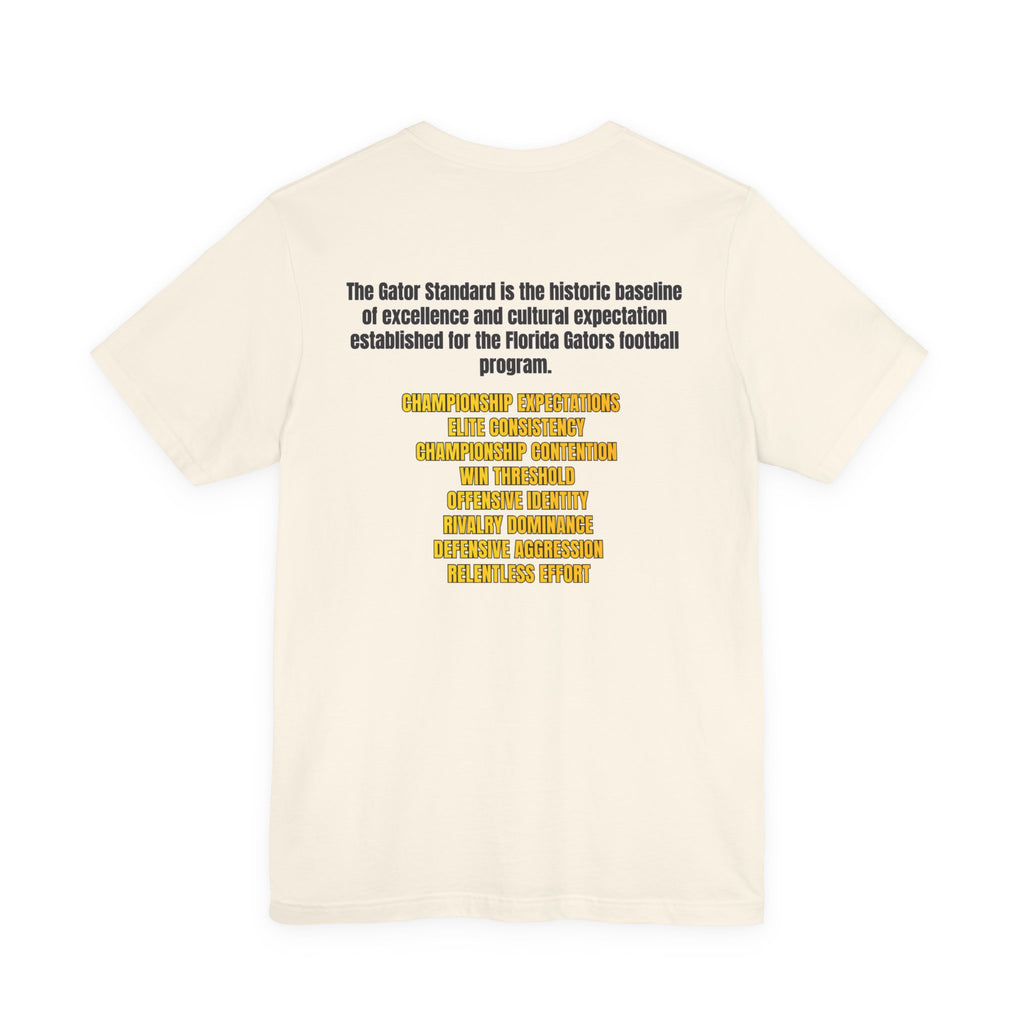 Gator Standard Unisex Shirt Black  and Yellow GS letters on back