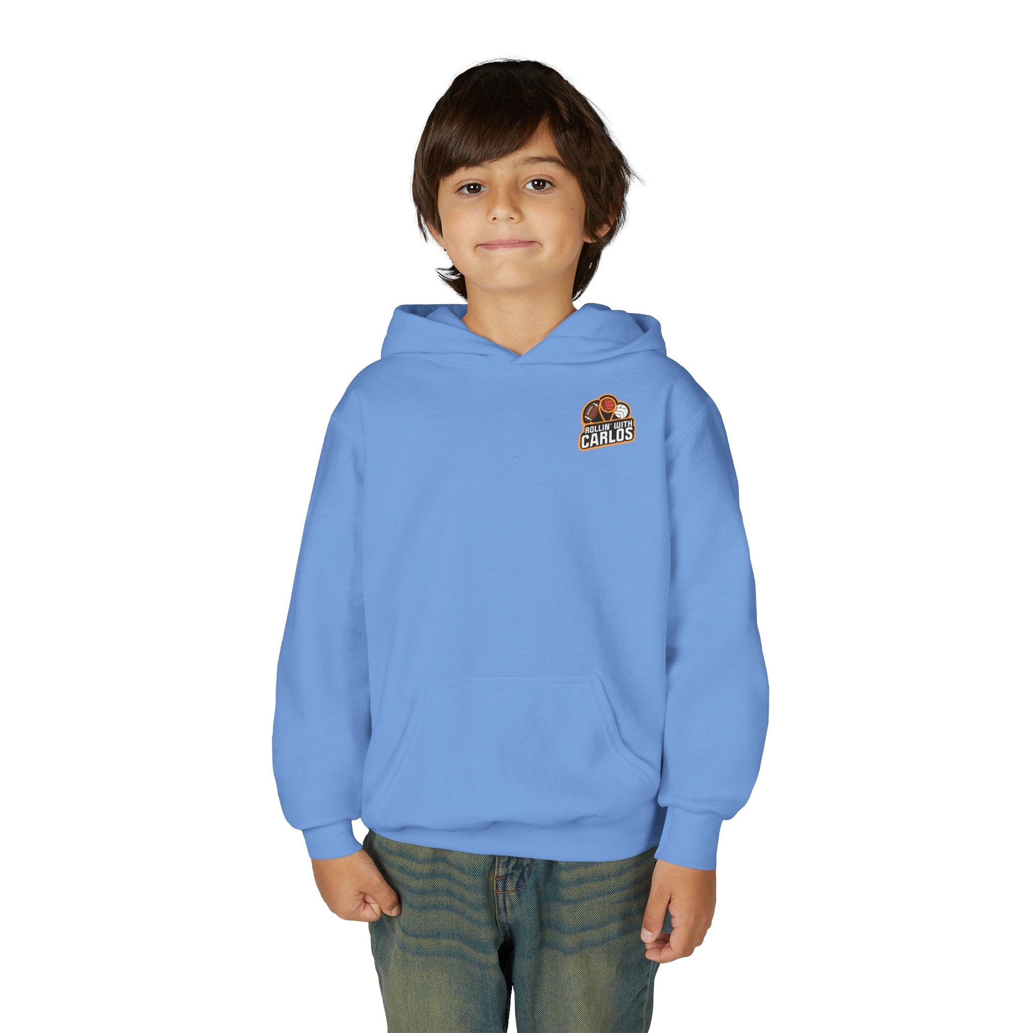RollinwithCarlos Youth Heavy Blend Hooded Sweatshirt