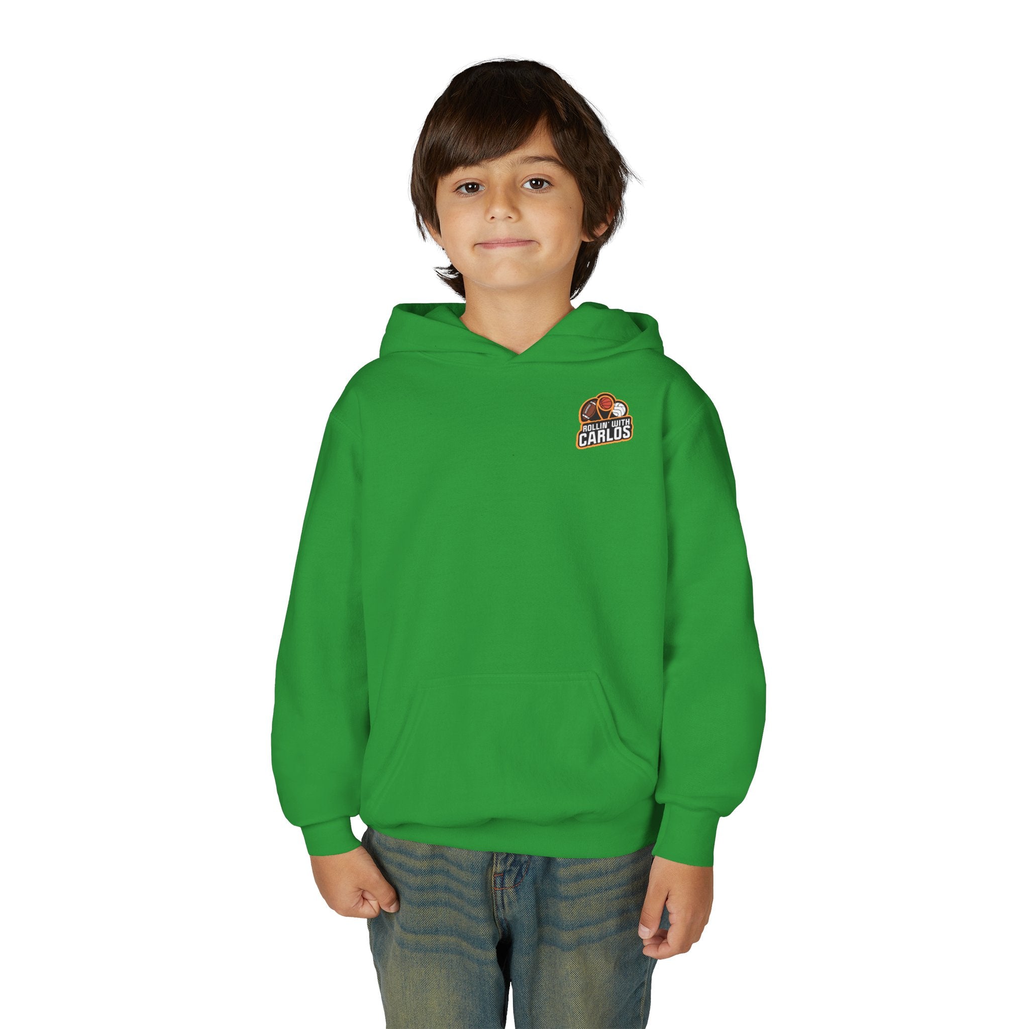 RollinwithCarlos Youth Heavy Blend Hooded Sweatshirt