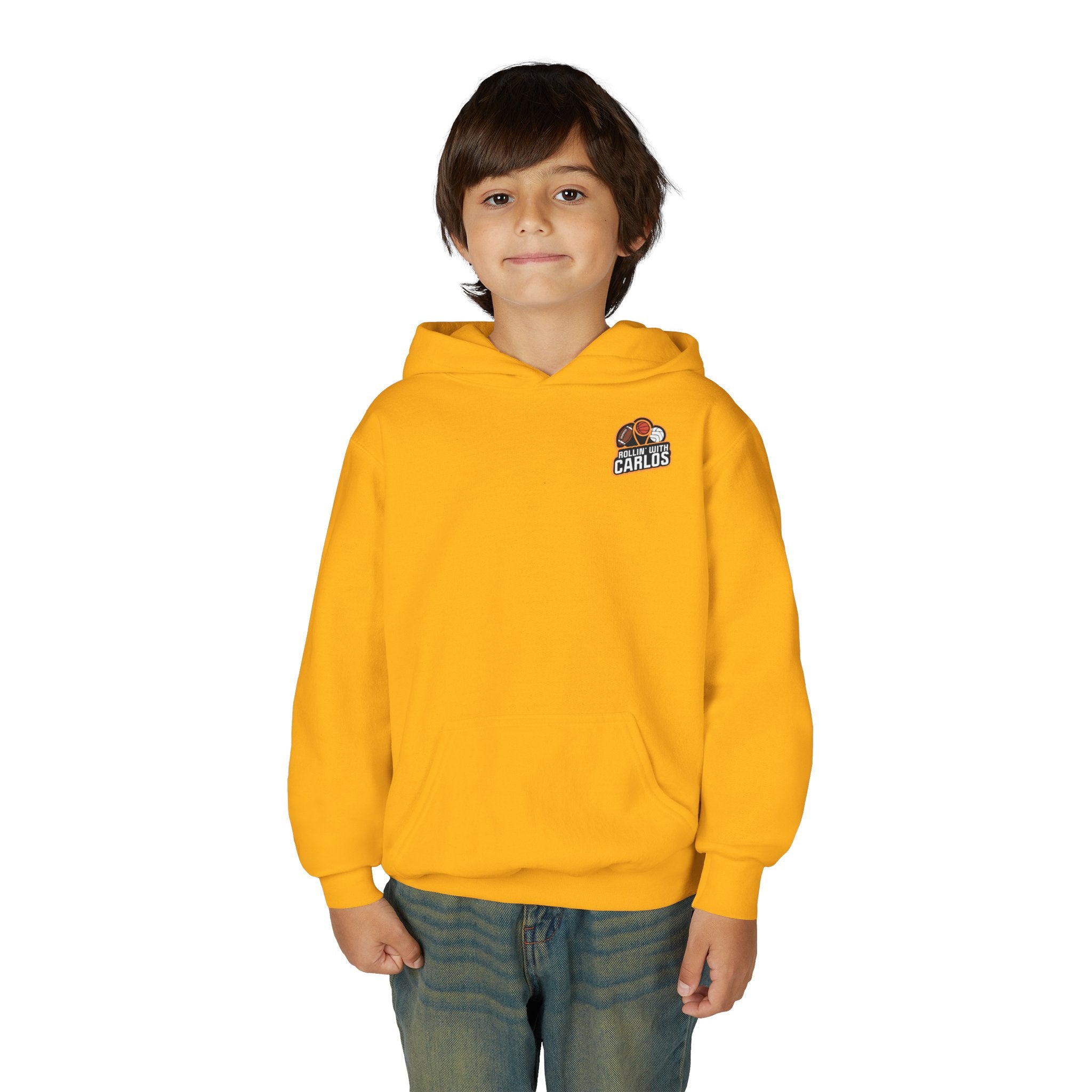 RollinwithCarlos Youth Heavy Blend Hooded Sweatshirt